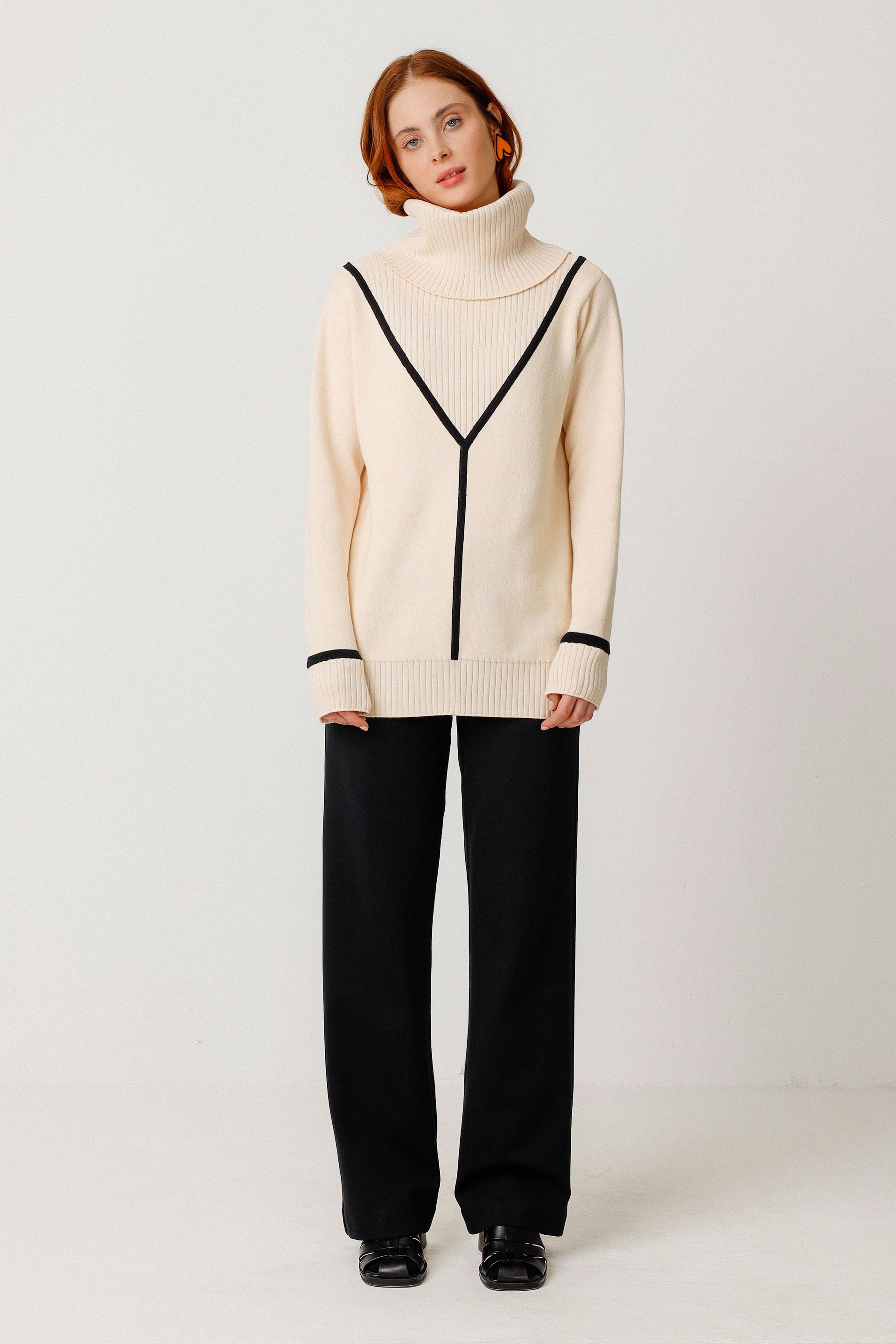 SKFK womens vegan Sweater Onintze Beige