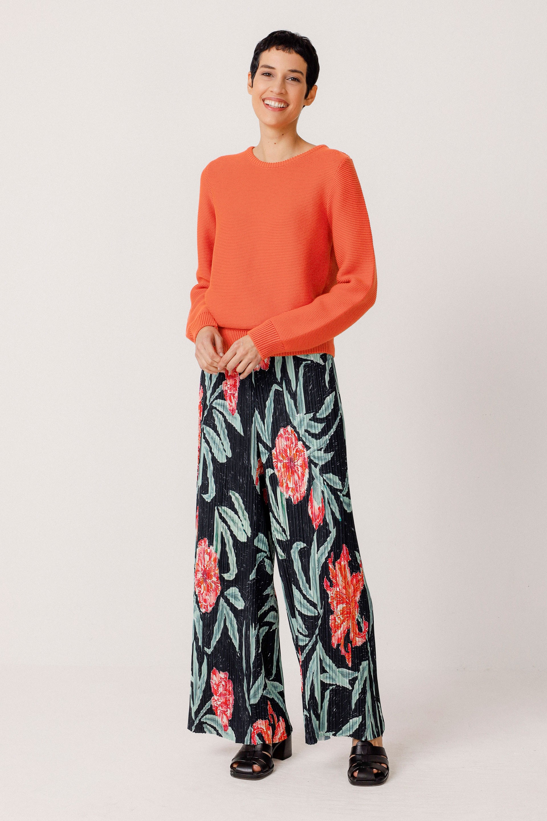 SKFK womens vegan Sweater Iradi Orange