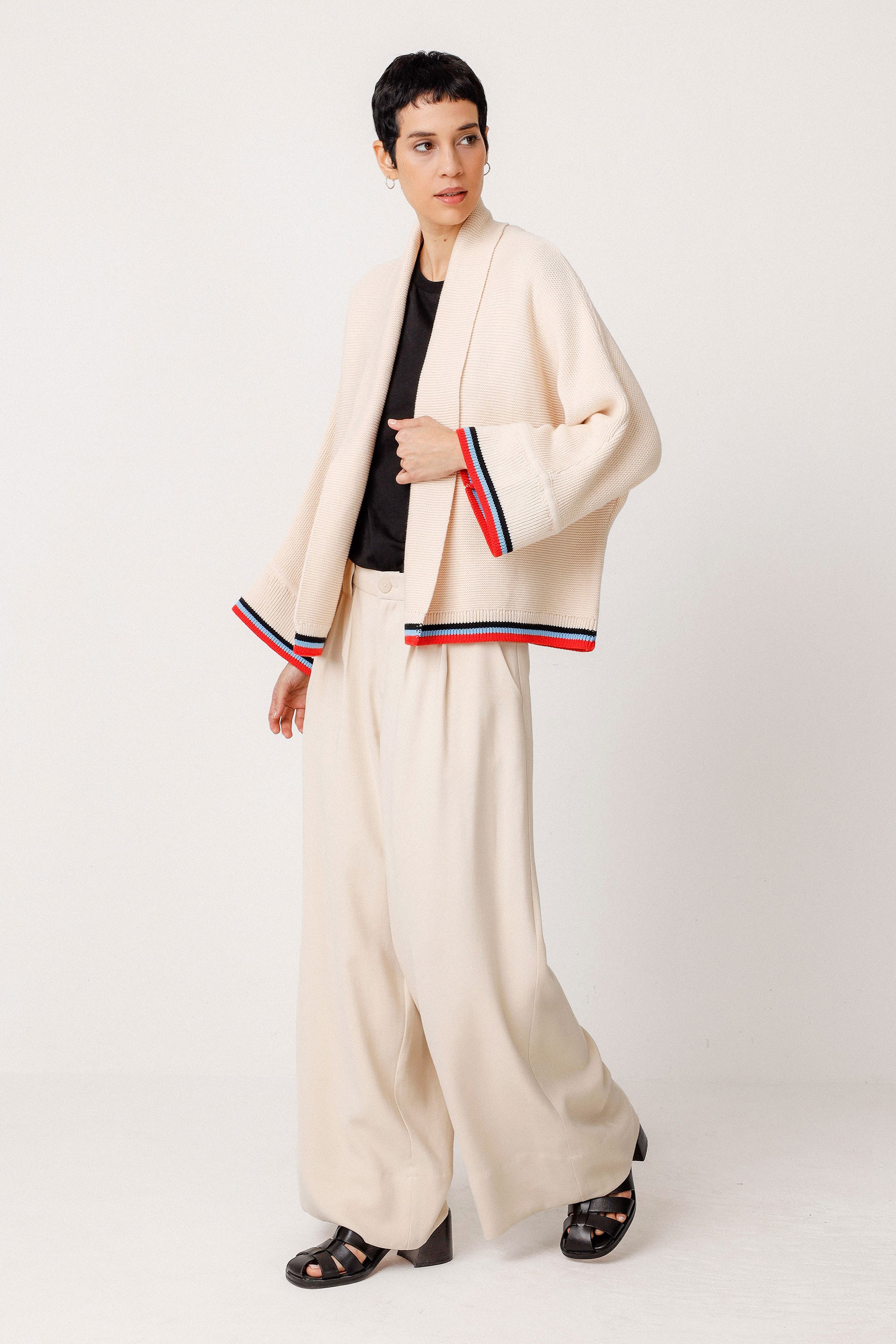 SKFK womens vegan Cardigan Elixane Beige