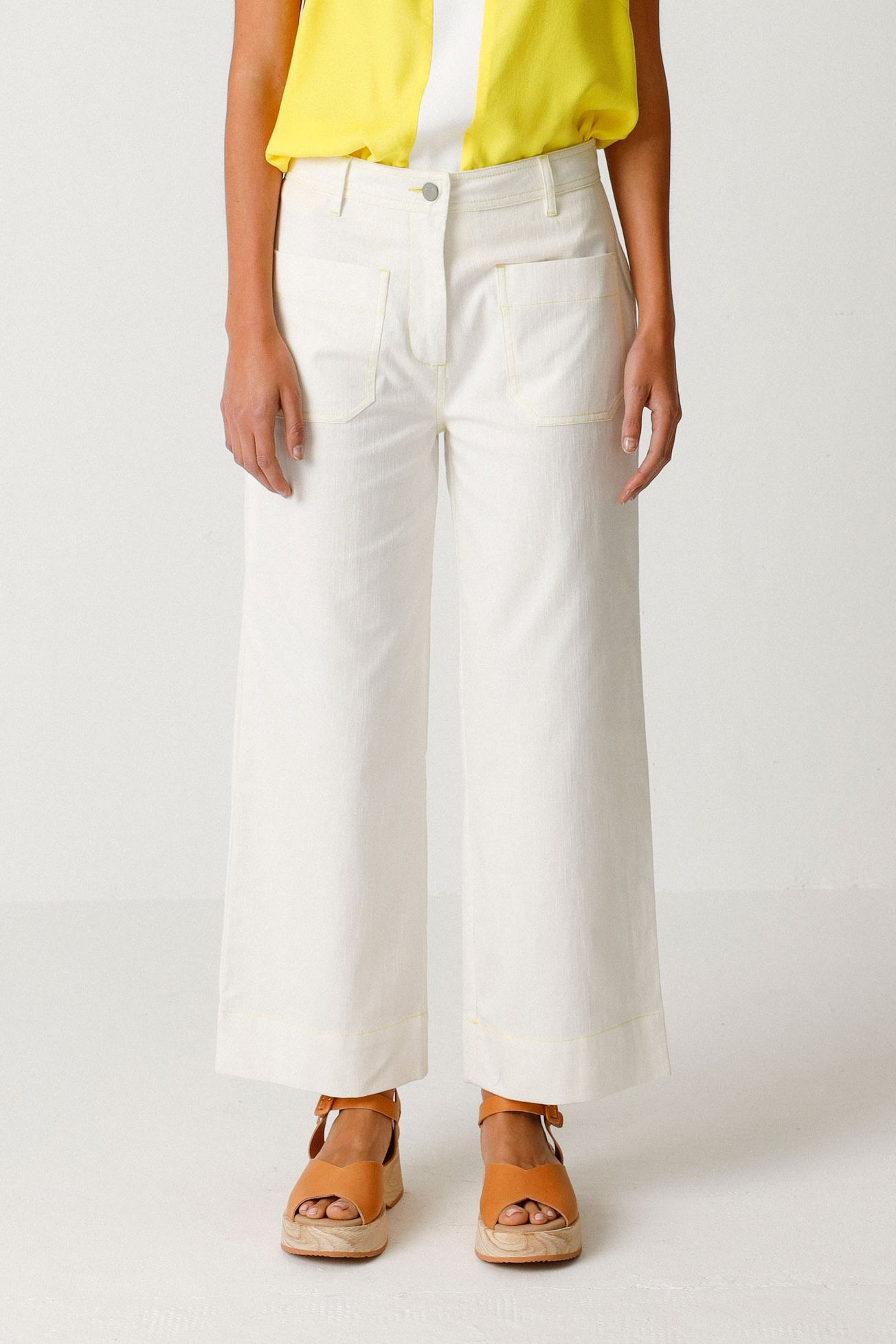 SKFK Damen vegan Hose Mariartze Wei&Atilde;Ÿ