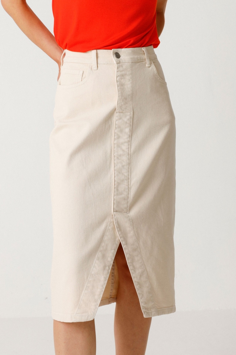 Image of SKFK dames vegan Rok Aintzane Beige