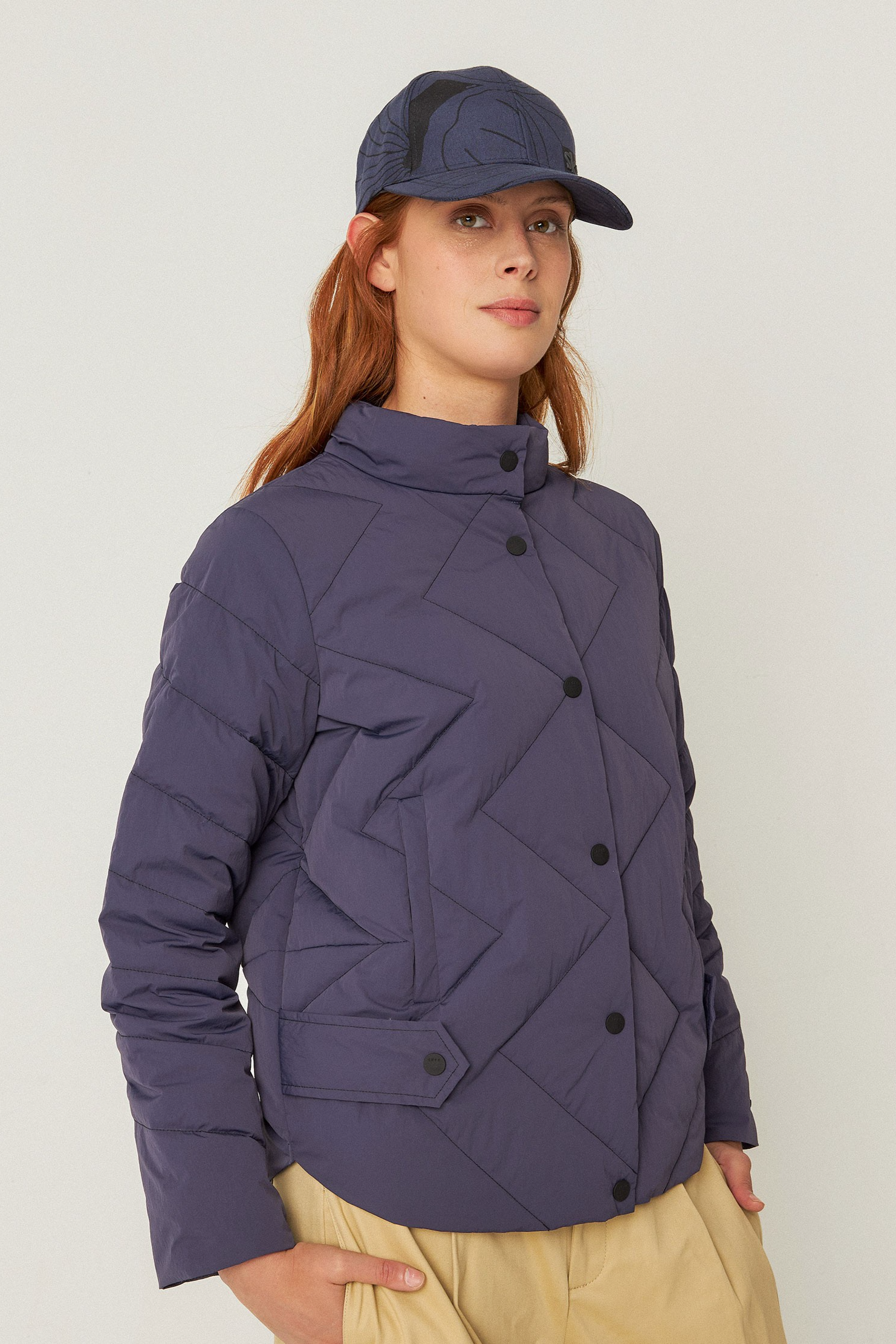 111782 - Damen vegan Jacke Eira Marineblau