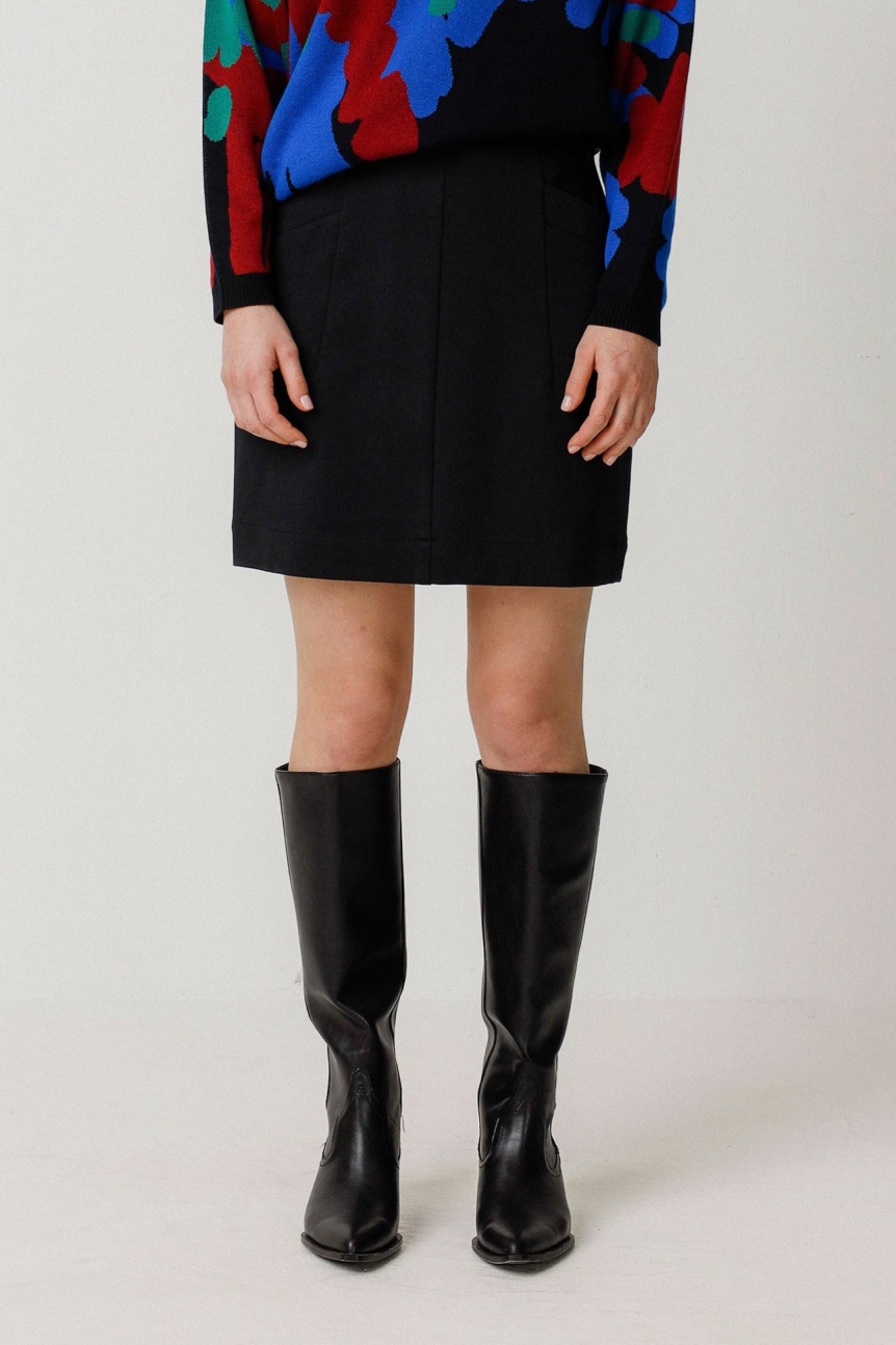 Image of SKFK dames vegan Rok Voor Mannen, Zwart