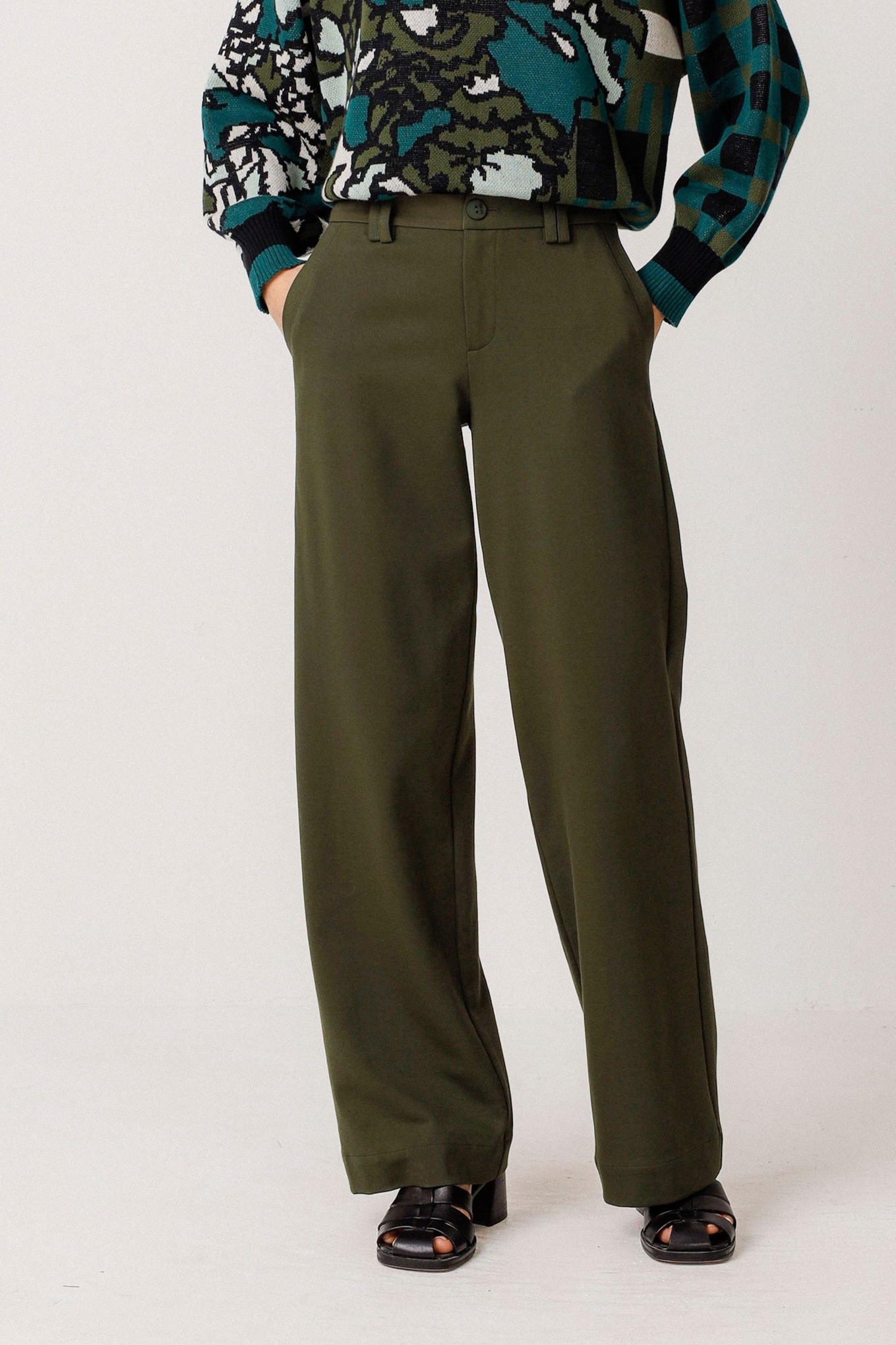 Image of SKFK dames vegan Broek Nekane Groen