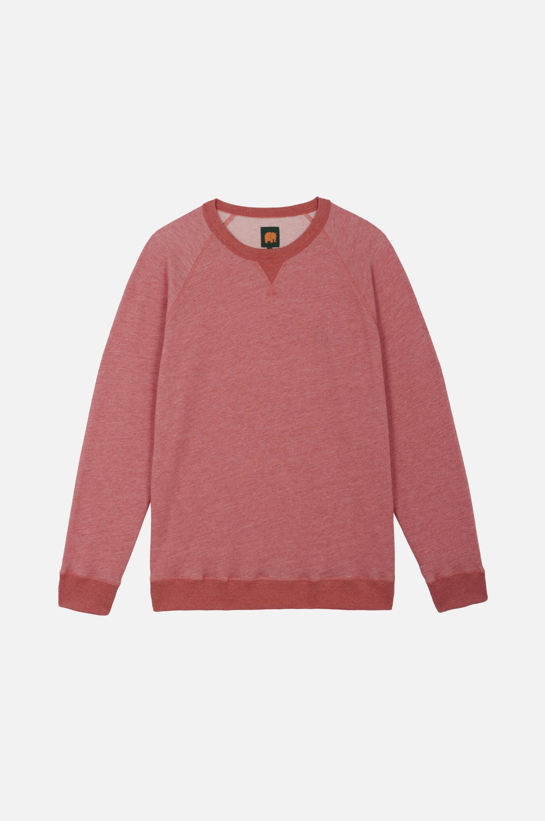 111850 - Herren vegan Pullover Essential Lightweight Salziges Rot