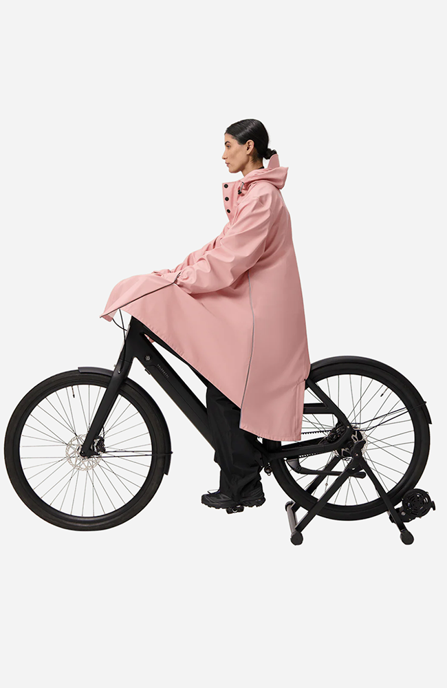 111874 - Damen vegan Regenmantel Original Gebranntes Rosa Reflektierend