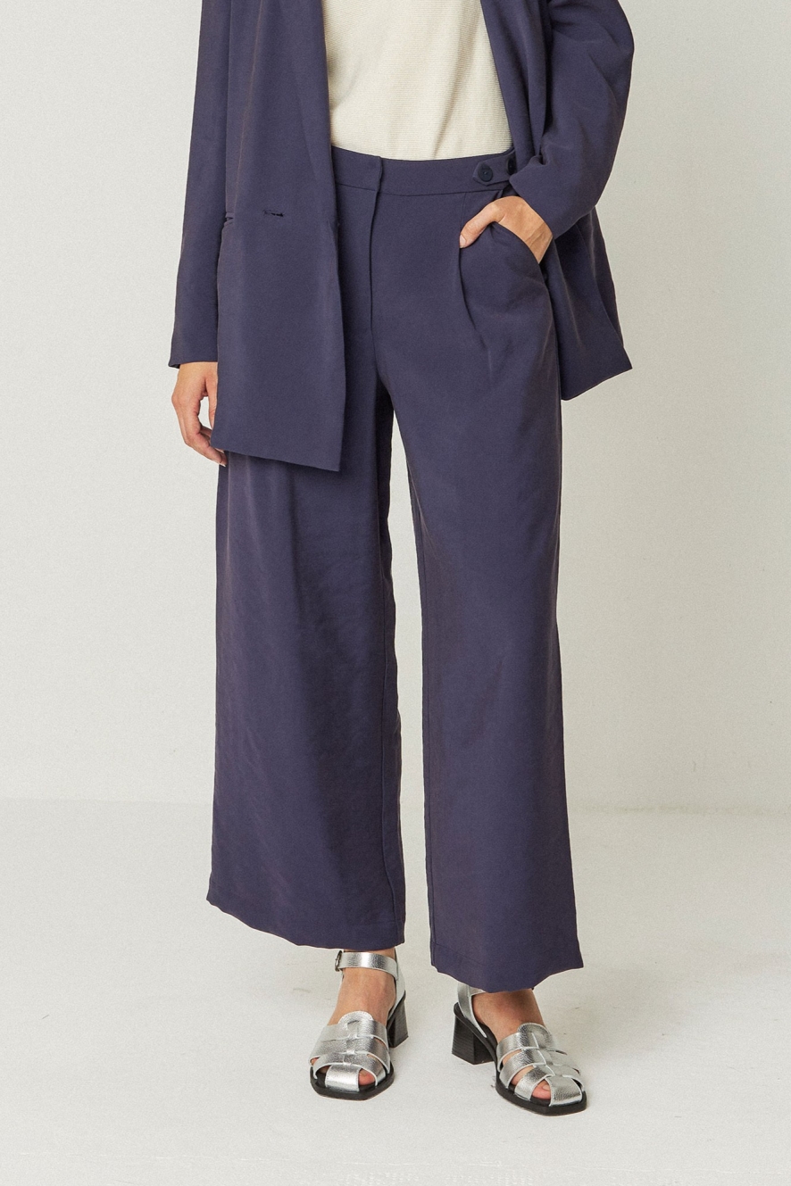 SKFK Damen vegan Hose Ilia Blau