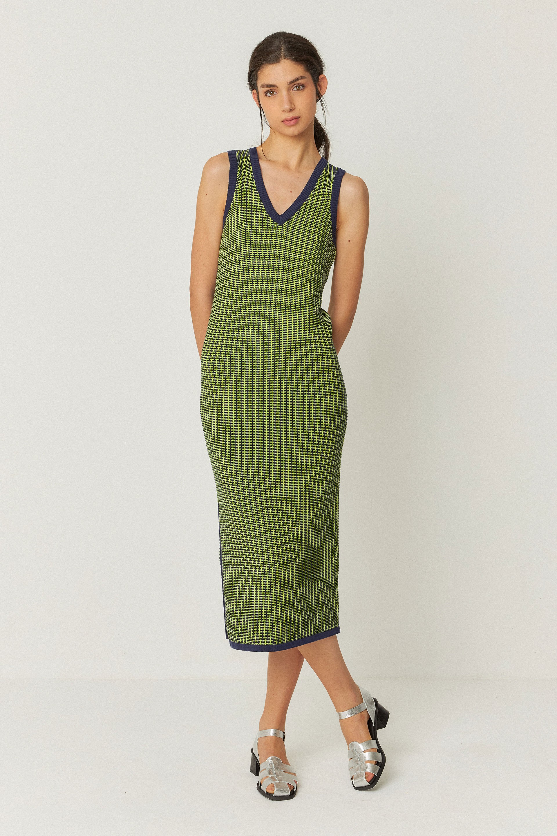 SKFK Damen vegan Kleid Ihara Tr&Atilde;&curren;gerlos Gr&Atilde;&frac14;n