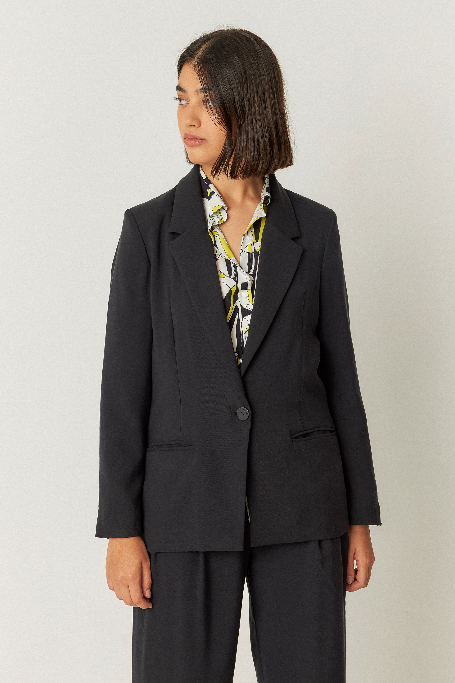 SKFK womens vegan Blazer Mati Black