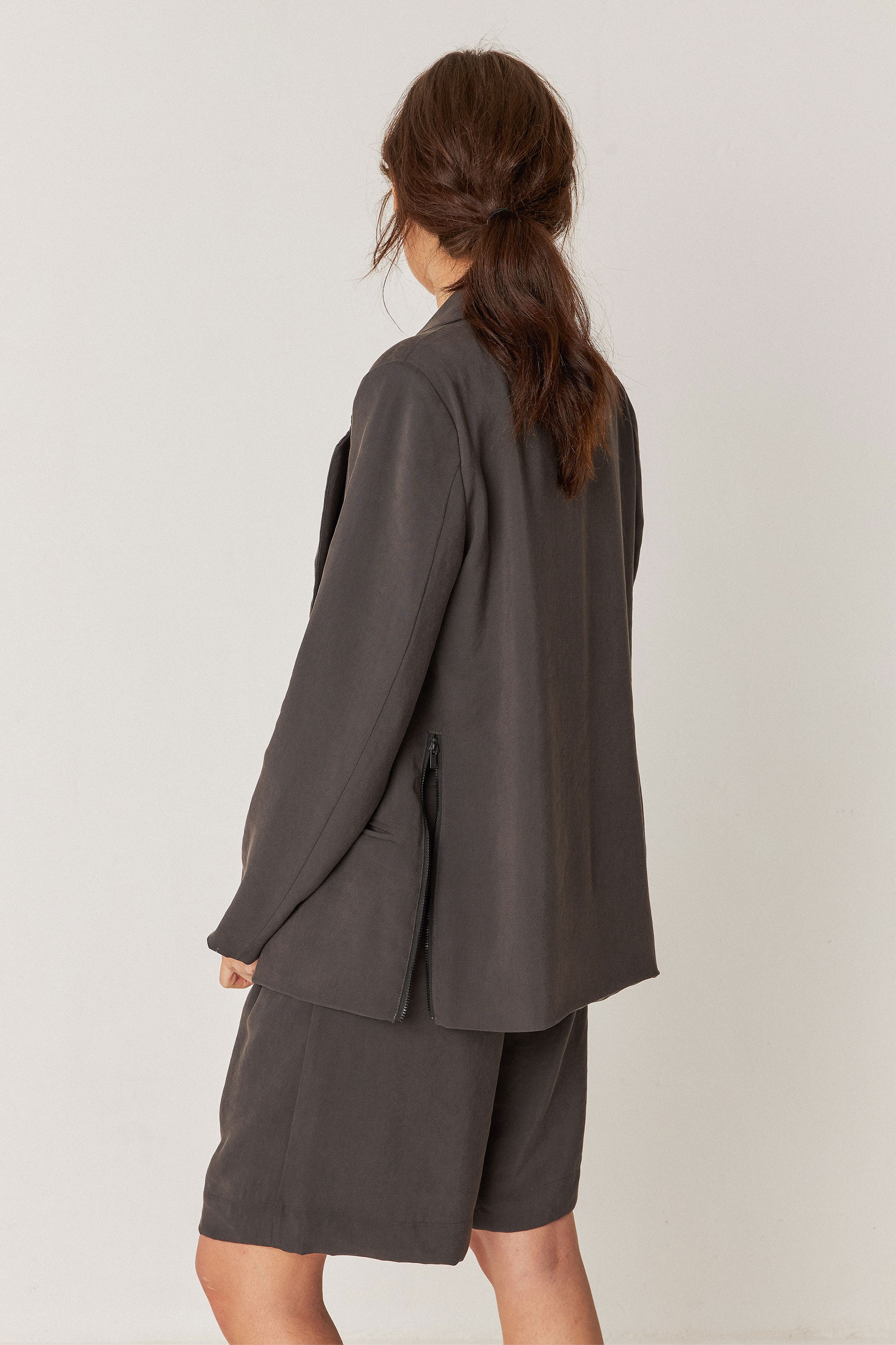 SKFK womens vegan Blazer Mati Gray