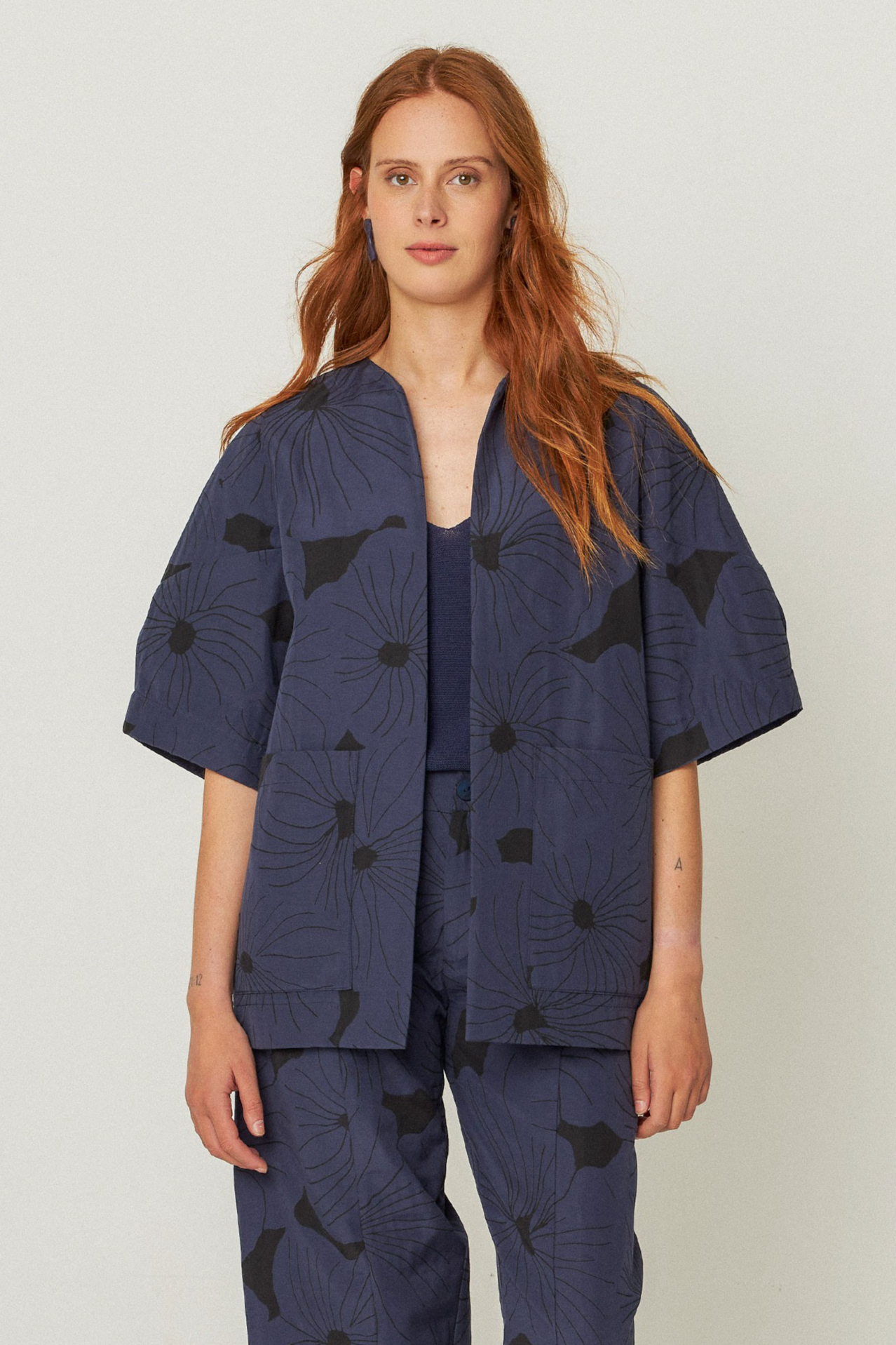 SKFK Damen vegan Blazer Kanala Marineblau