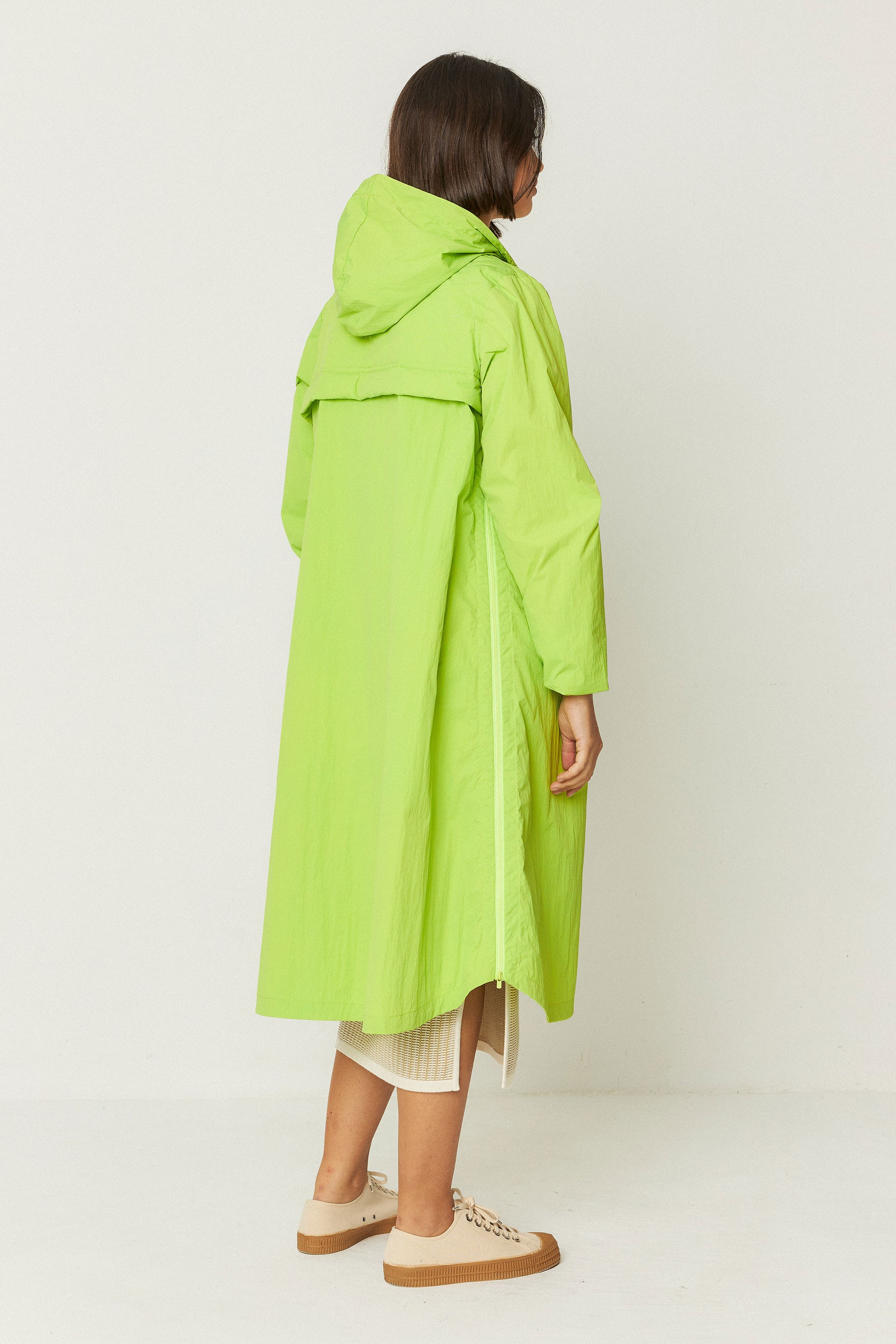 SKFK womens vegan Raincoat Ixone Green