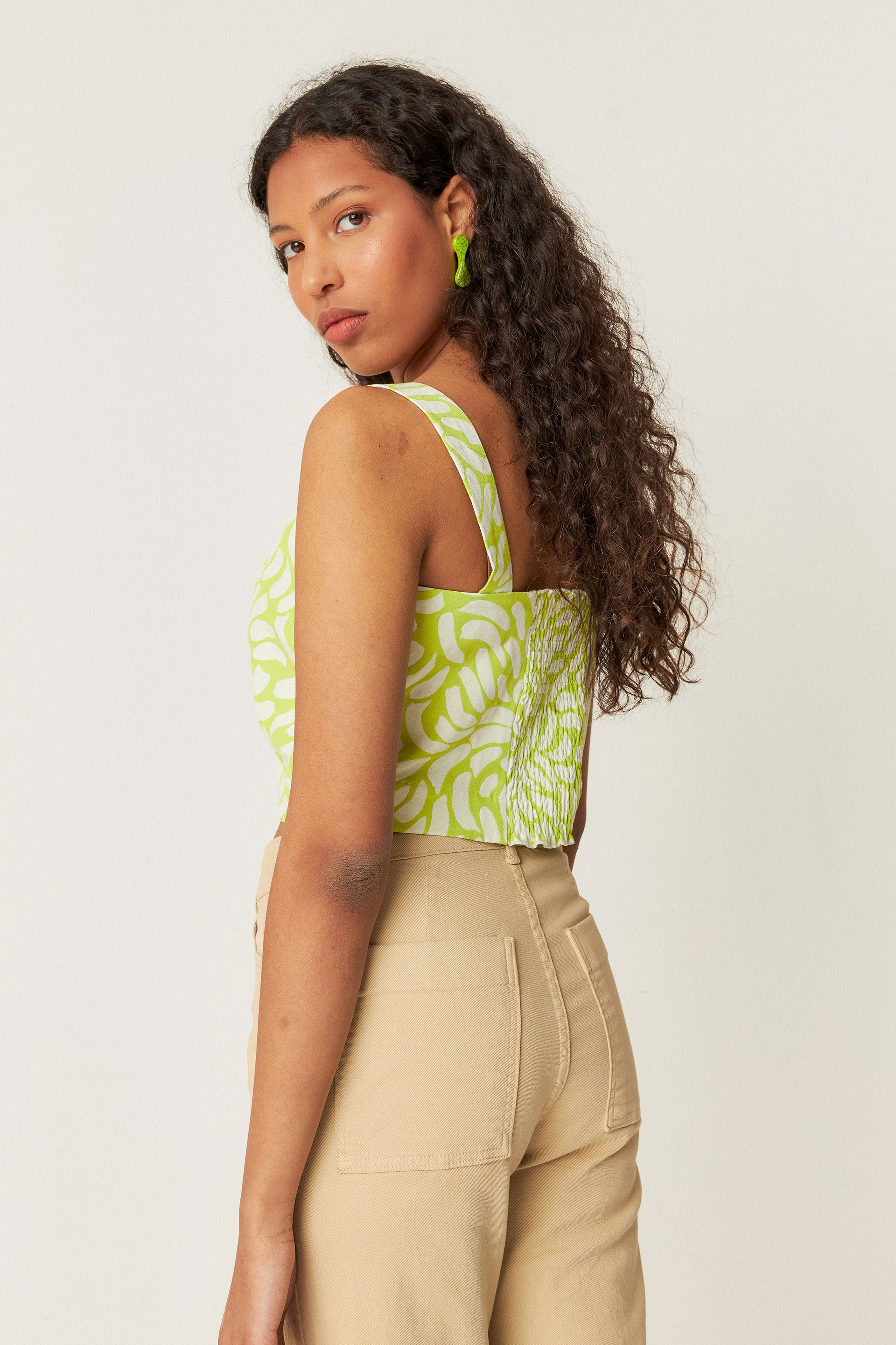 112321 - Damen vegan Bluse Egia Gelb