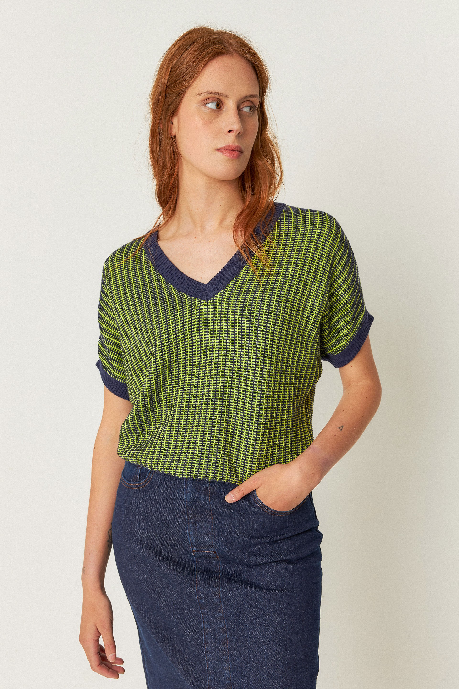 112369 - Damen vegan T-Shirt Kloe GrÃ¼n