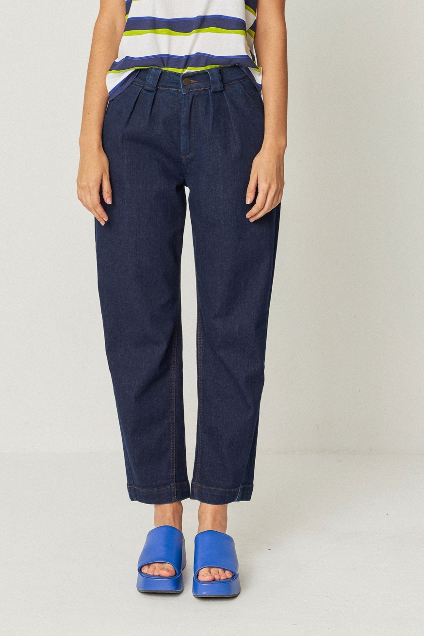 SKFK Damen vegan Hose Amata Blau