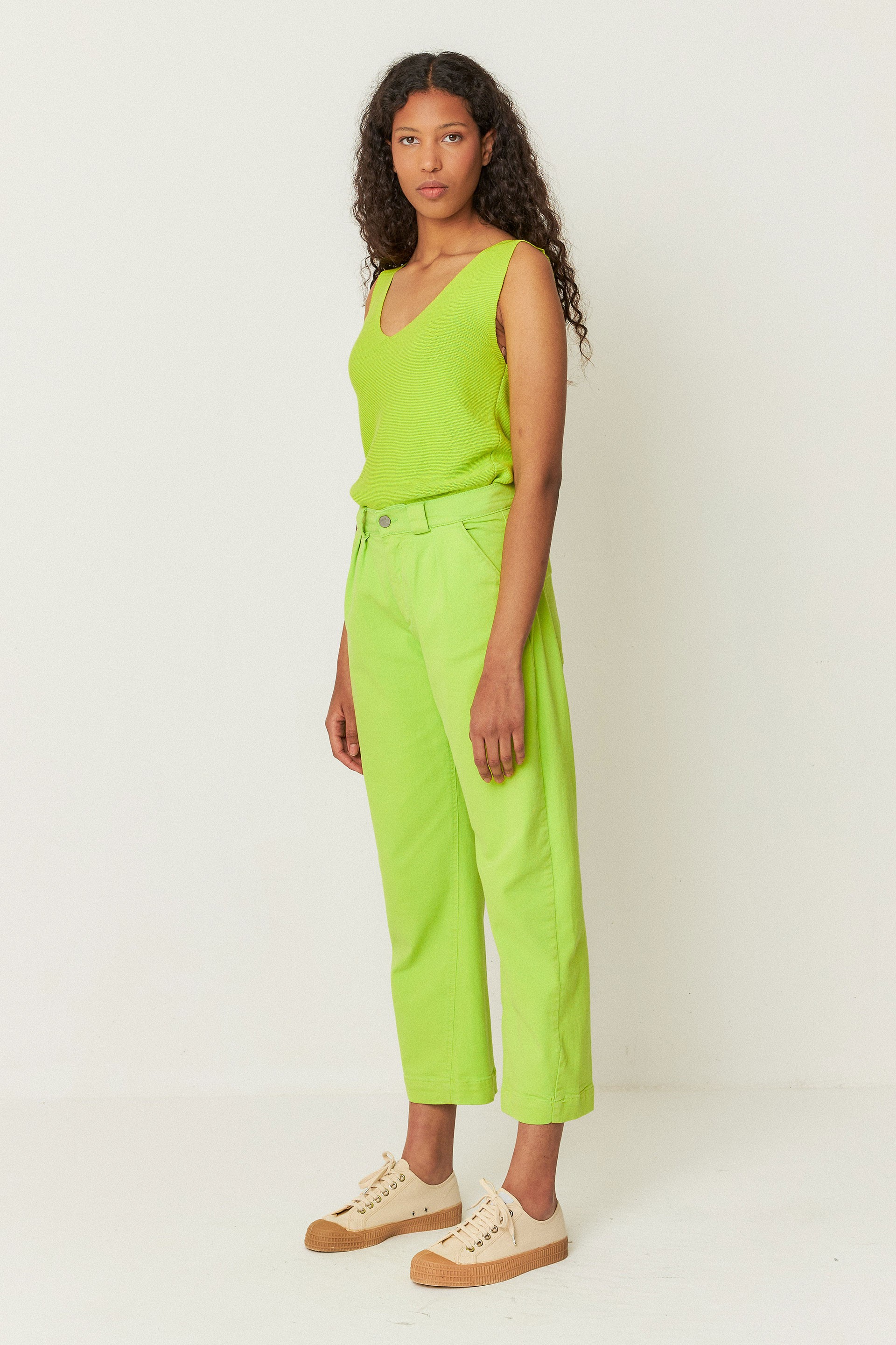 SKFK womens vegan Pants Amata Green