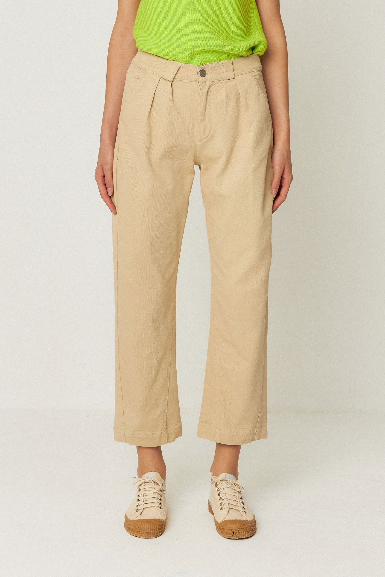 SKFK Damen vegan Hose Amata Beige