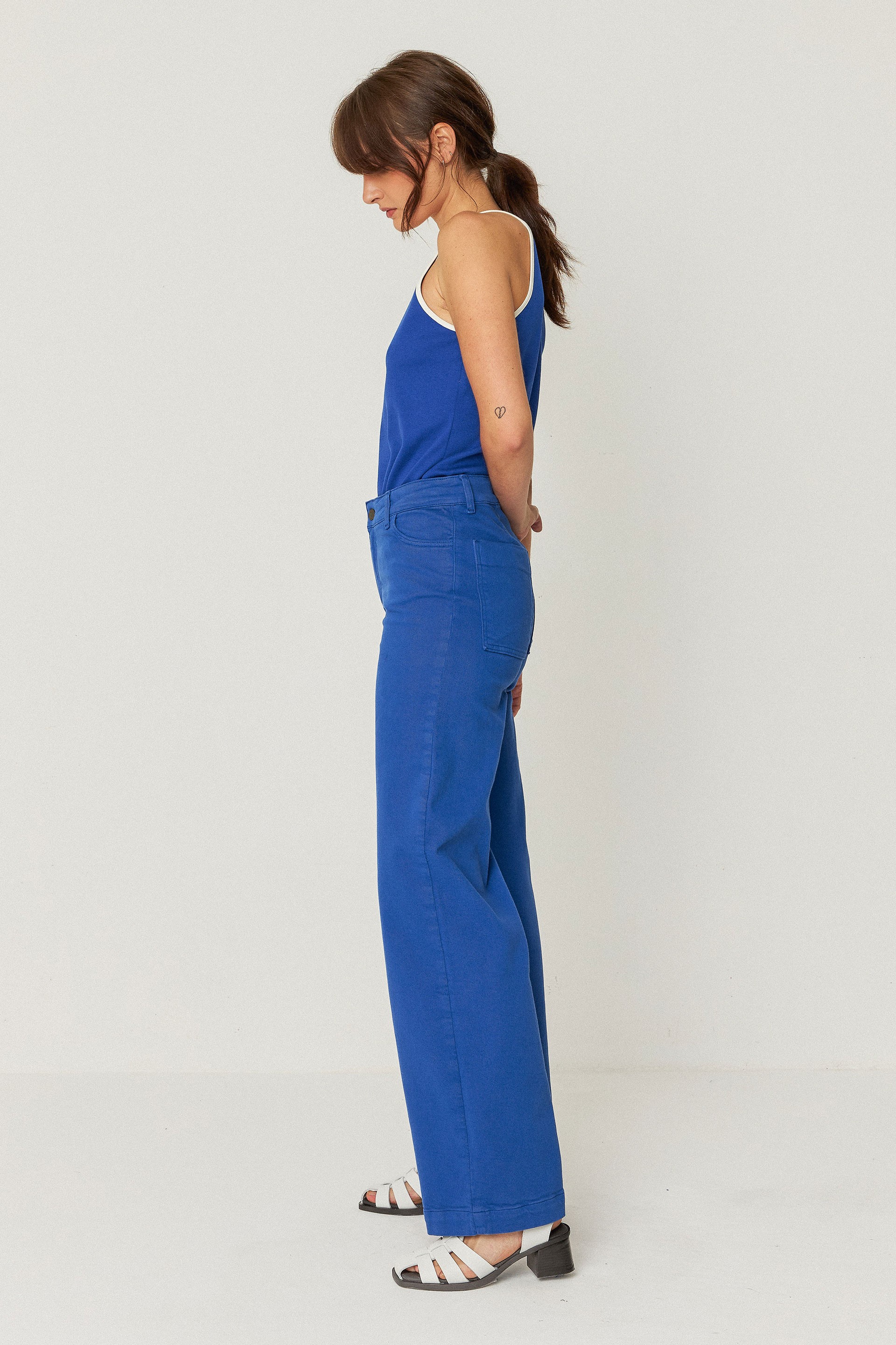 SKFK womens vegan Pants Ainhize Blue