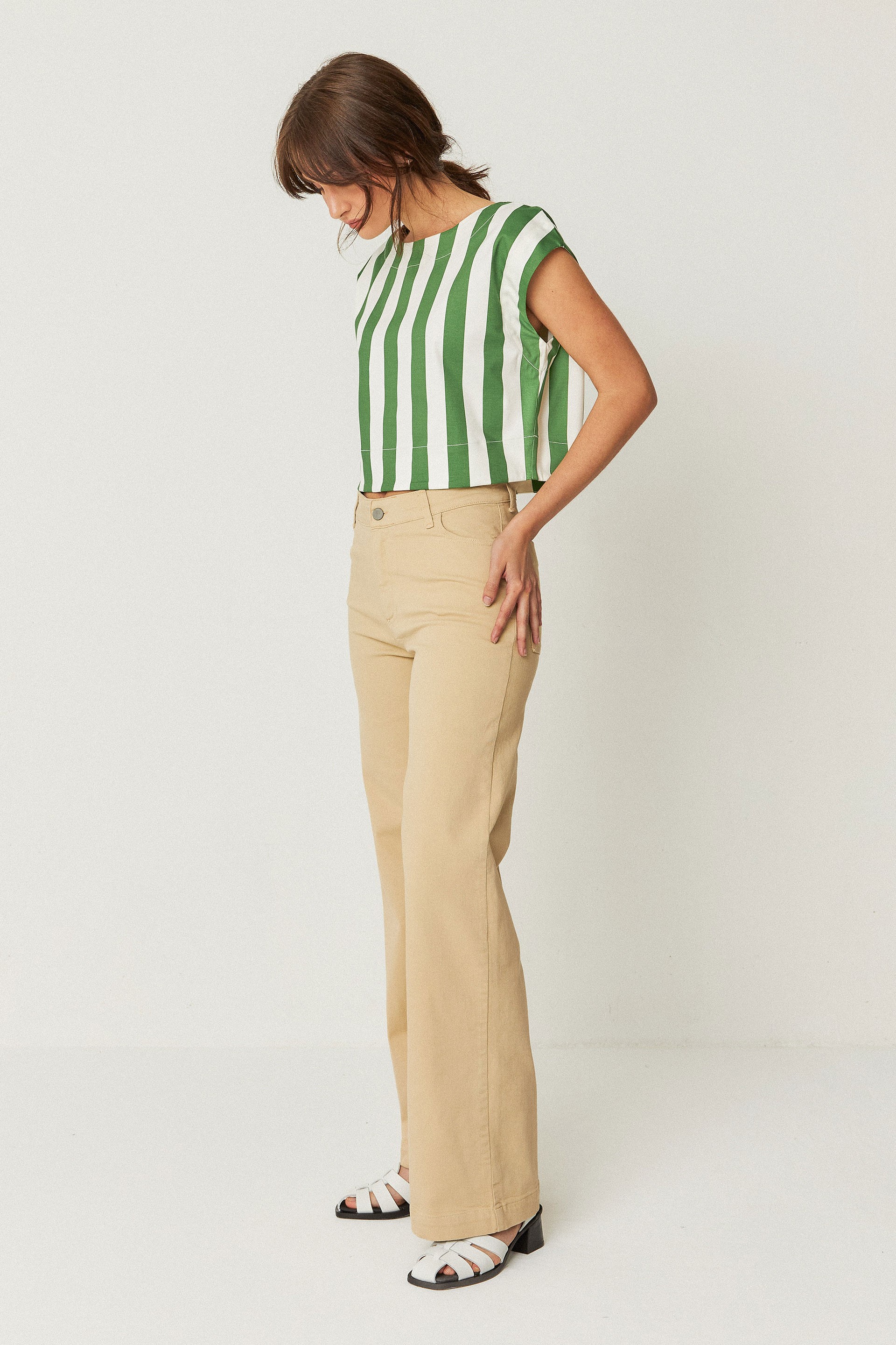 SKFK womens vegan Pants Ainhize Beige