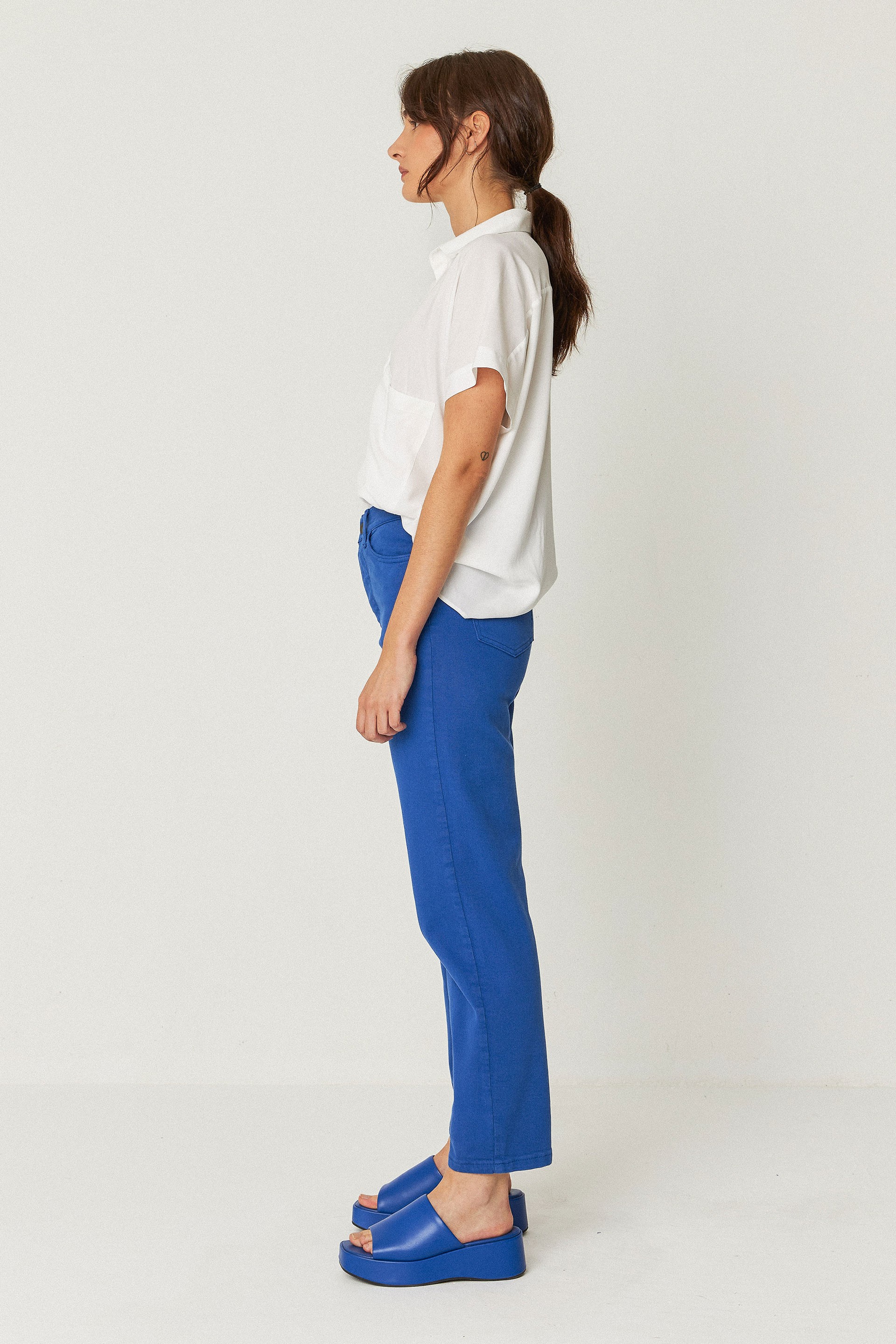 SKFK womens vegan Pants Ania Blue