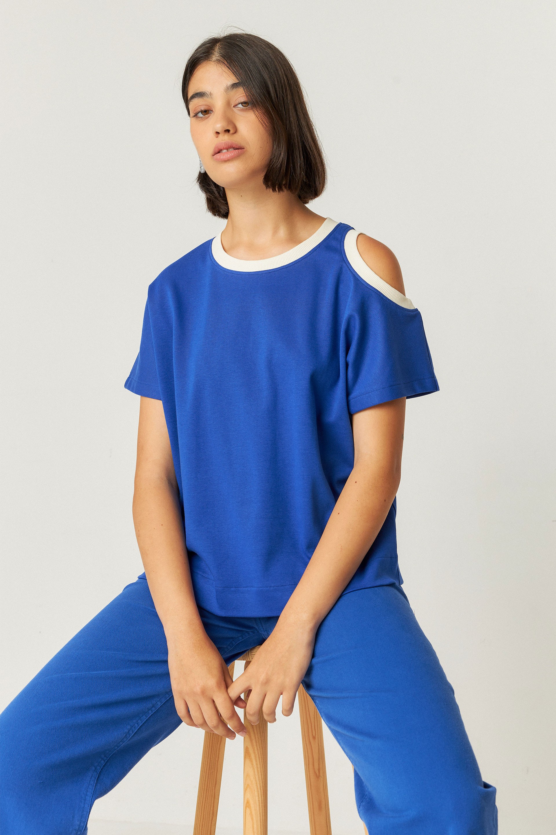 112444 - Damen vegan T-Shirt Lia Blue