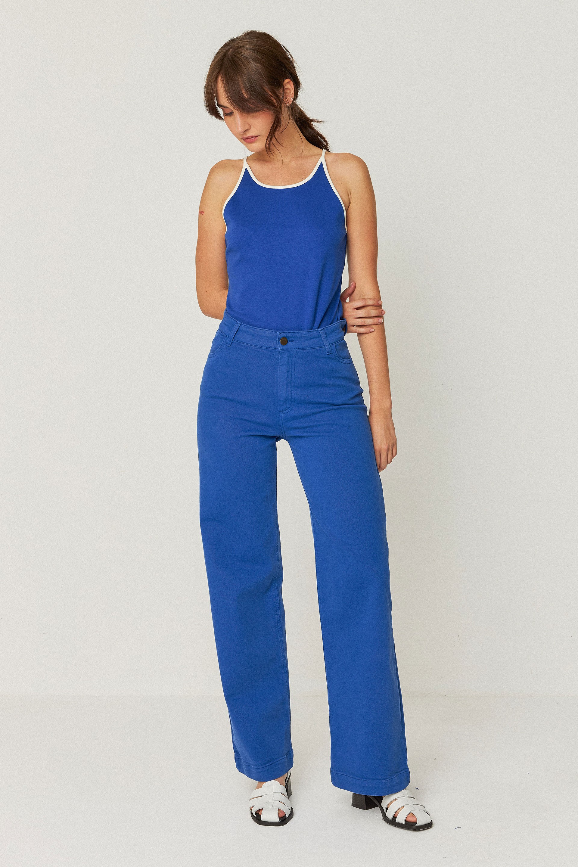 SKFK womens vegan T-Shirt Libe Blue