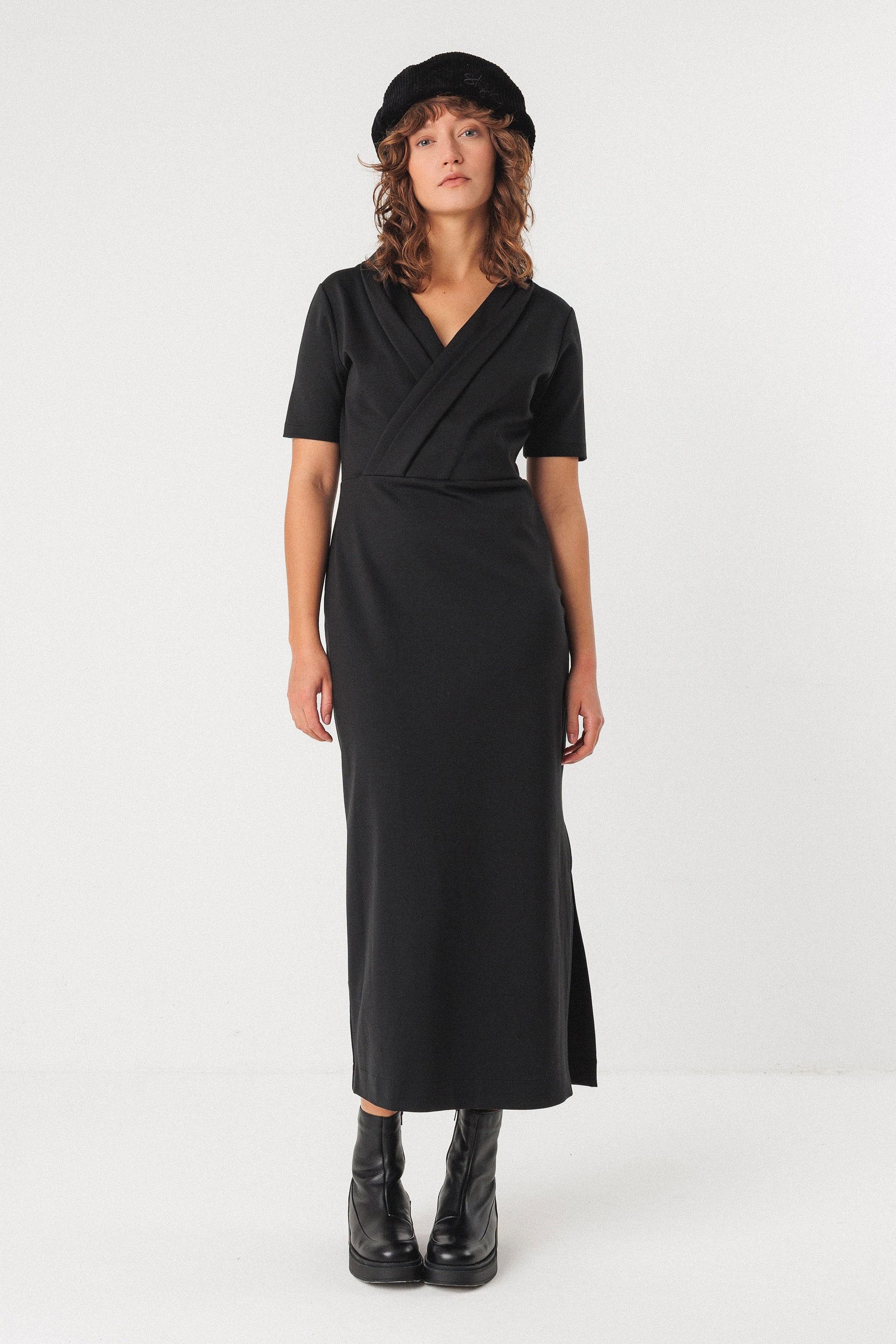 112512 - Damen vegan Kleid Mara Schwarz