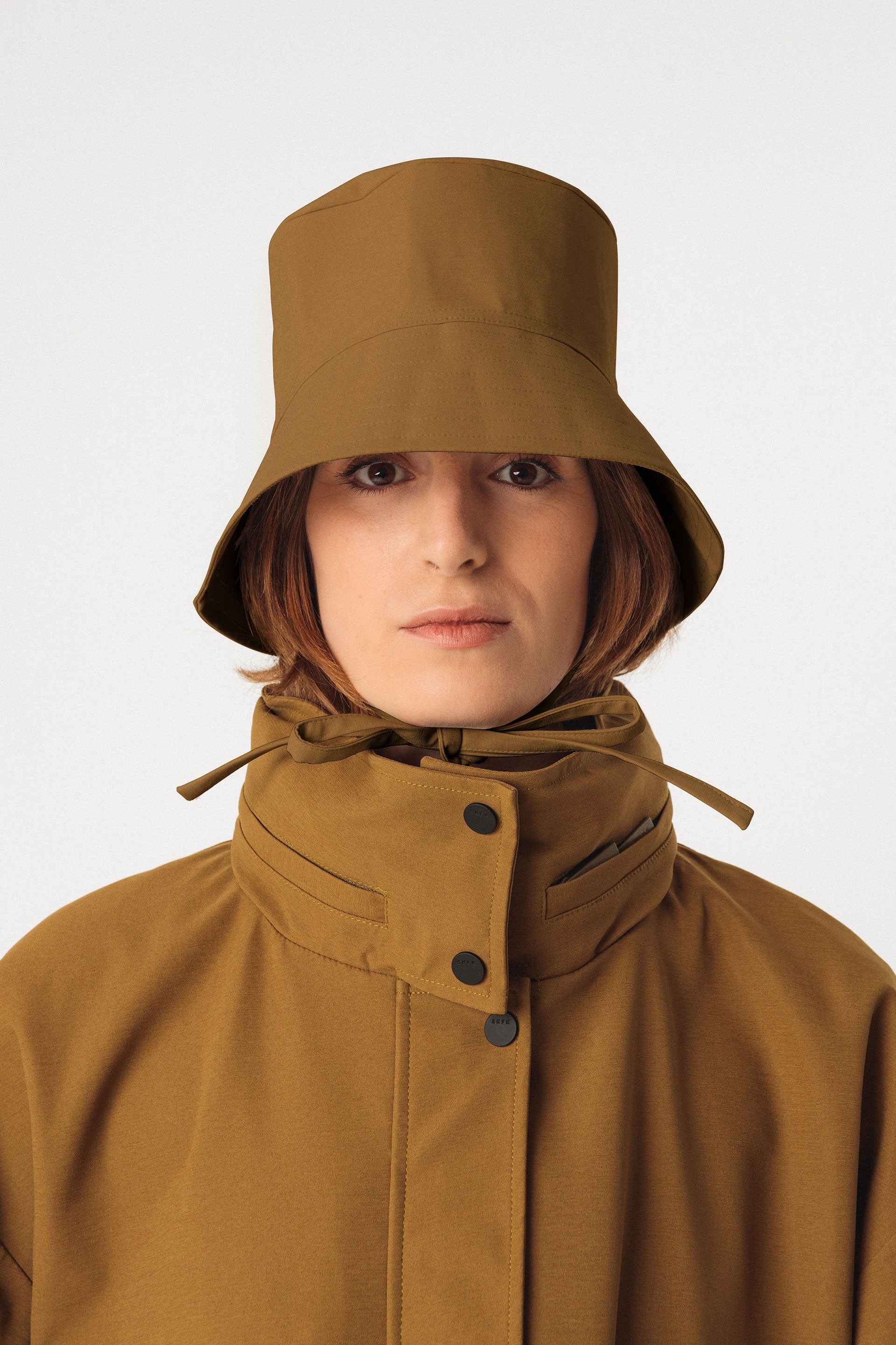 SKFK womens vegan Hat Anjara Waterproof Brown