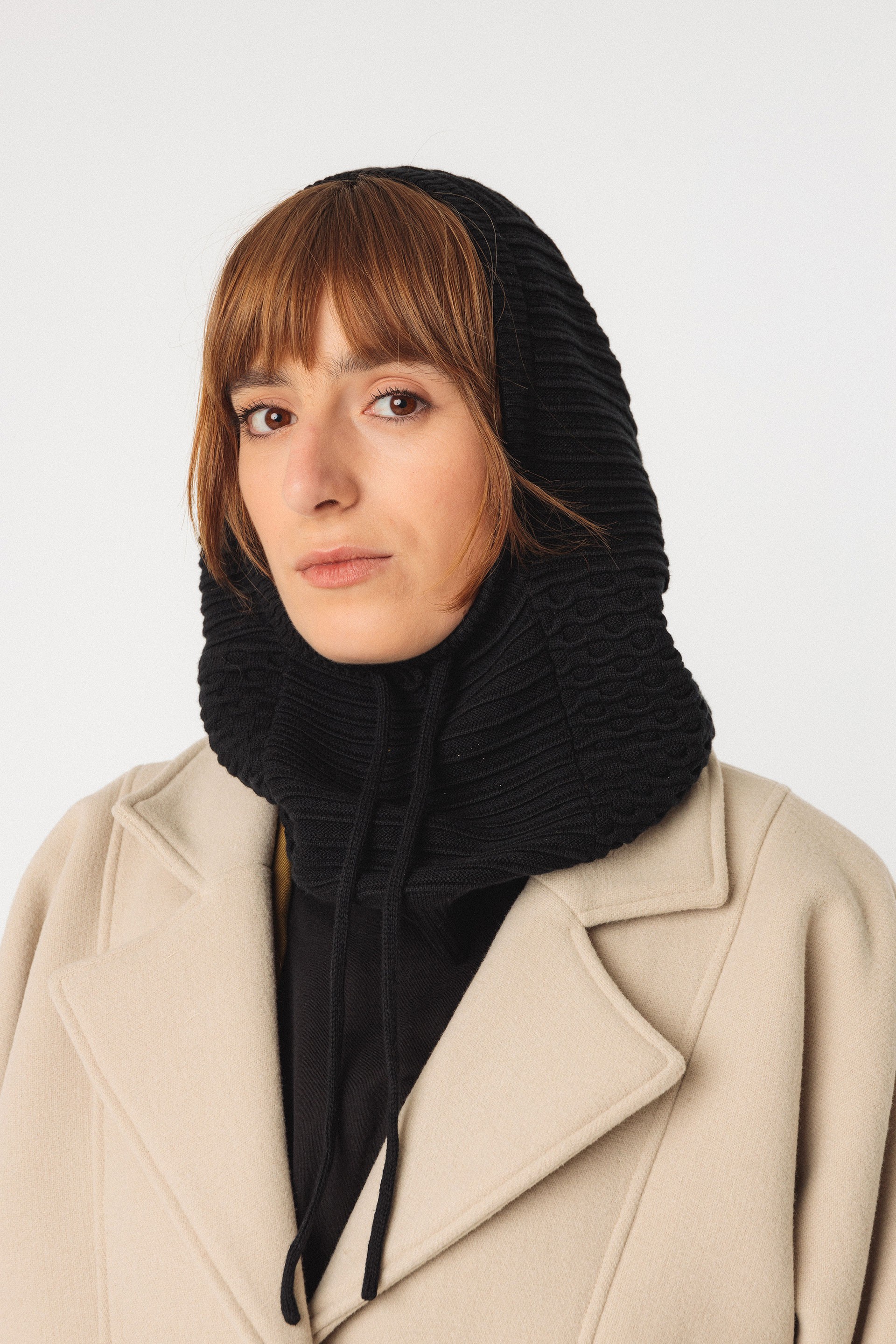 SKFK womens vegan Balaclava Xano Black