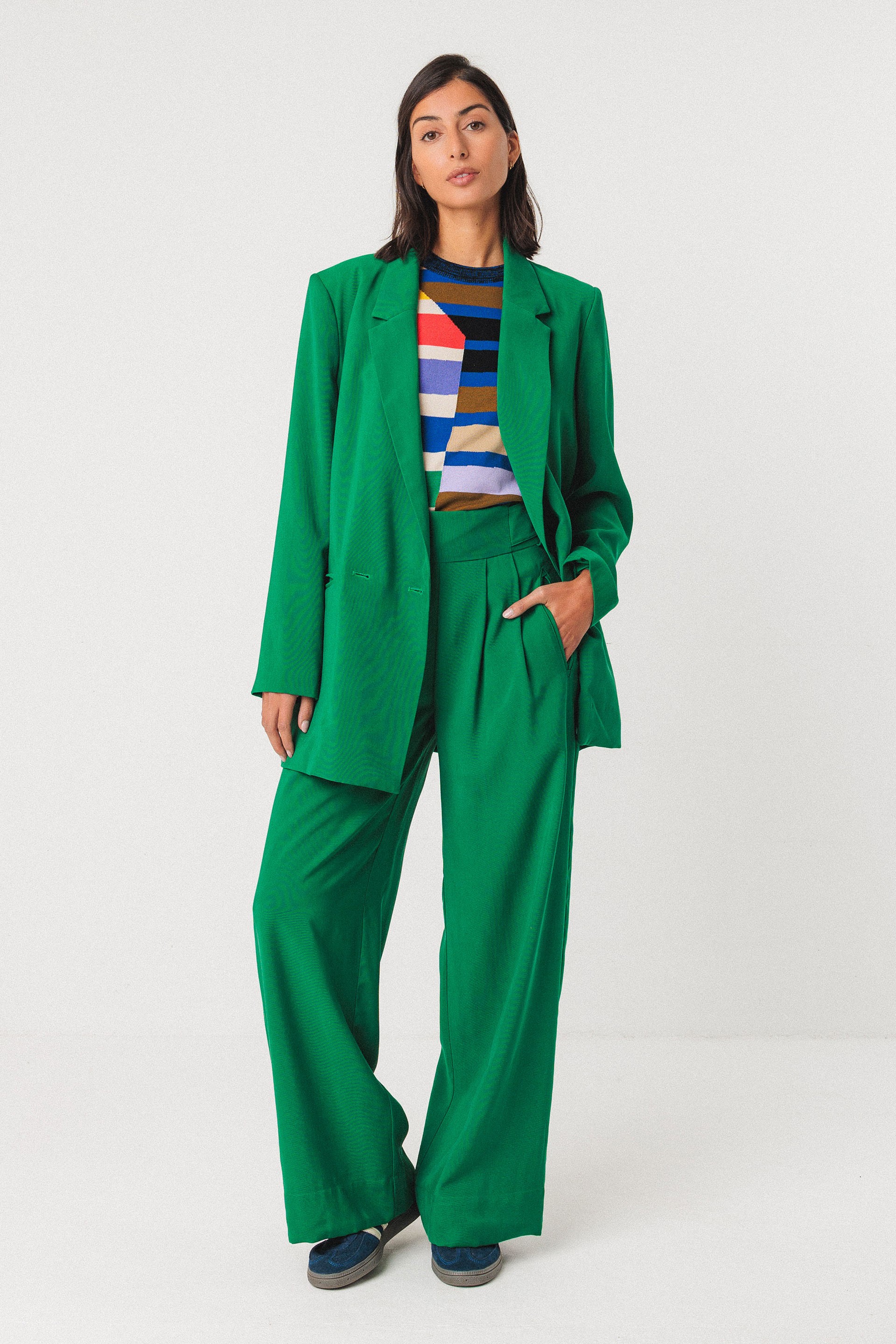 SKFK womens vegan Blazer Atxa Green