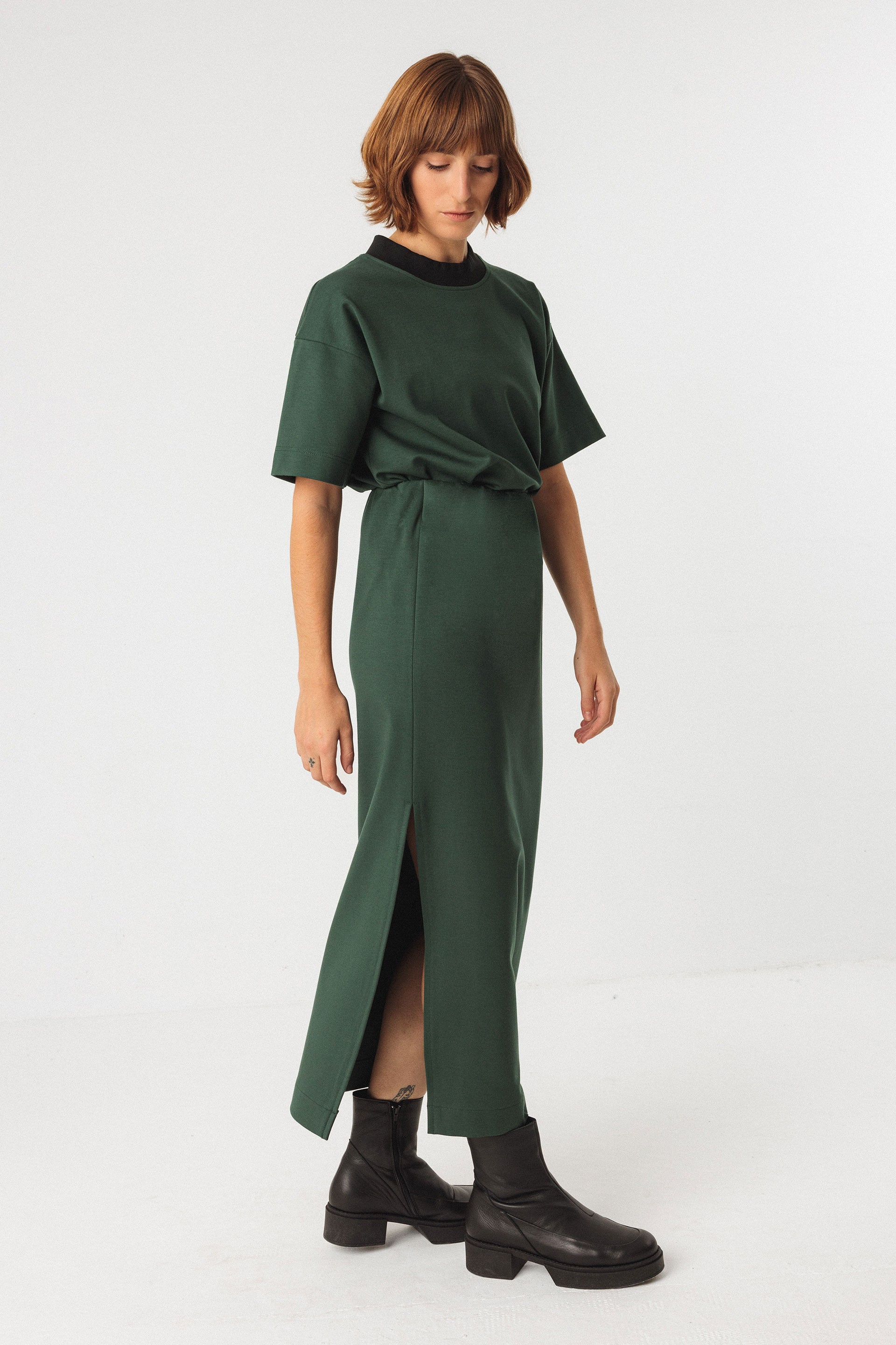 SKFK womens vegan Skirt Hozta Green