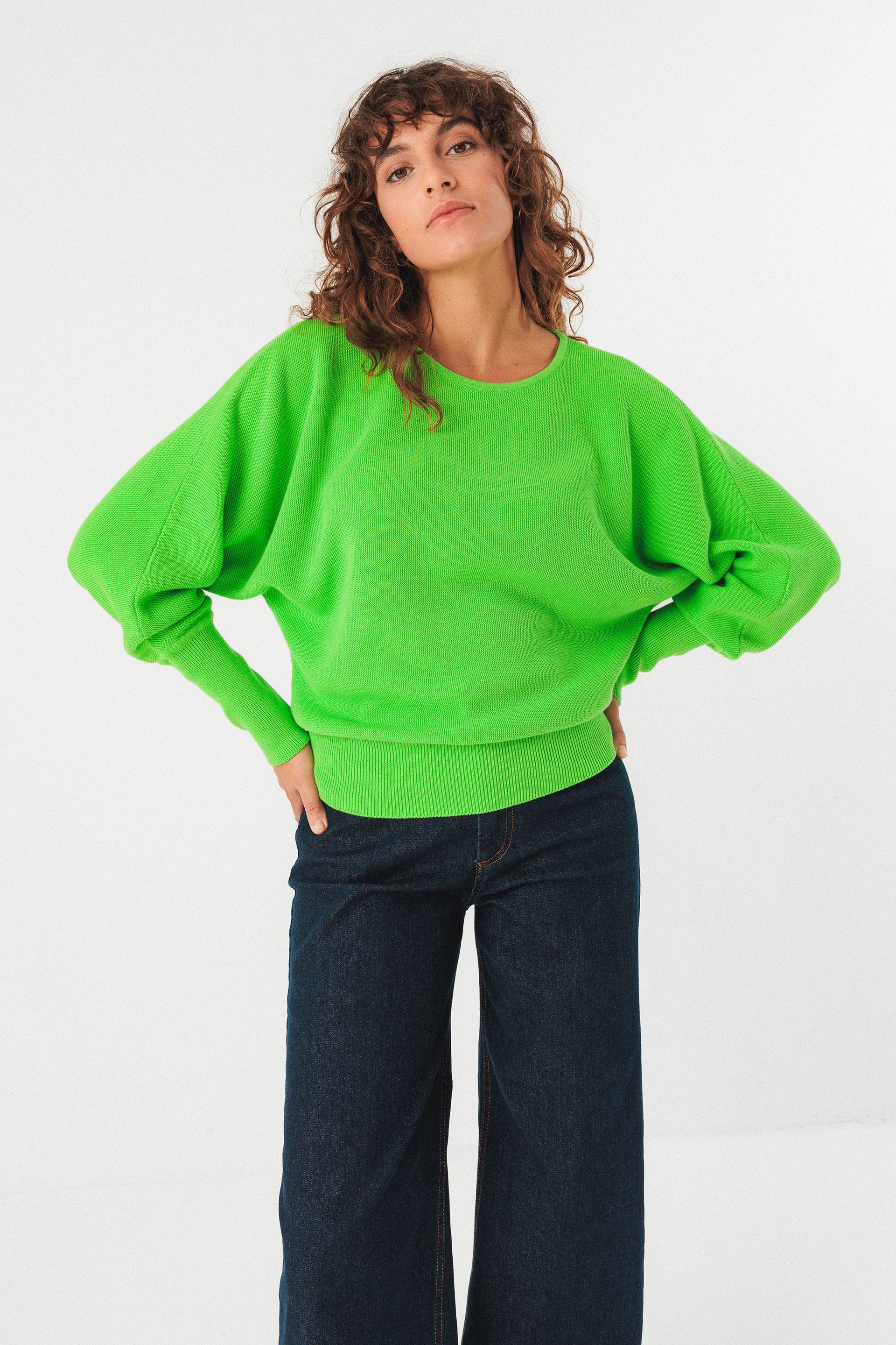 SKFK Damen vegan Strickpullover Ibar Grün