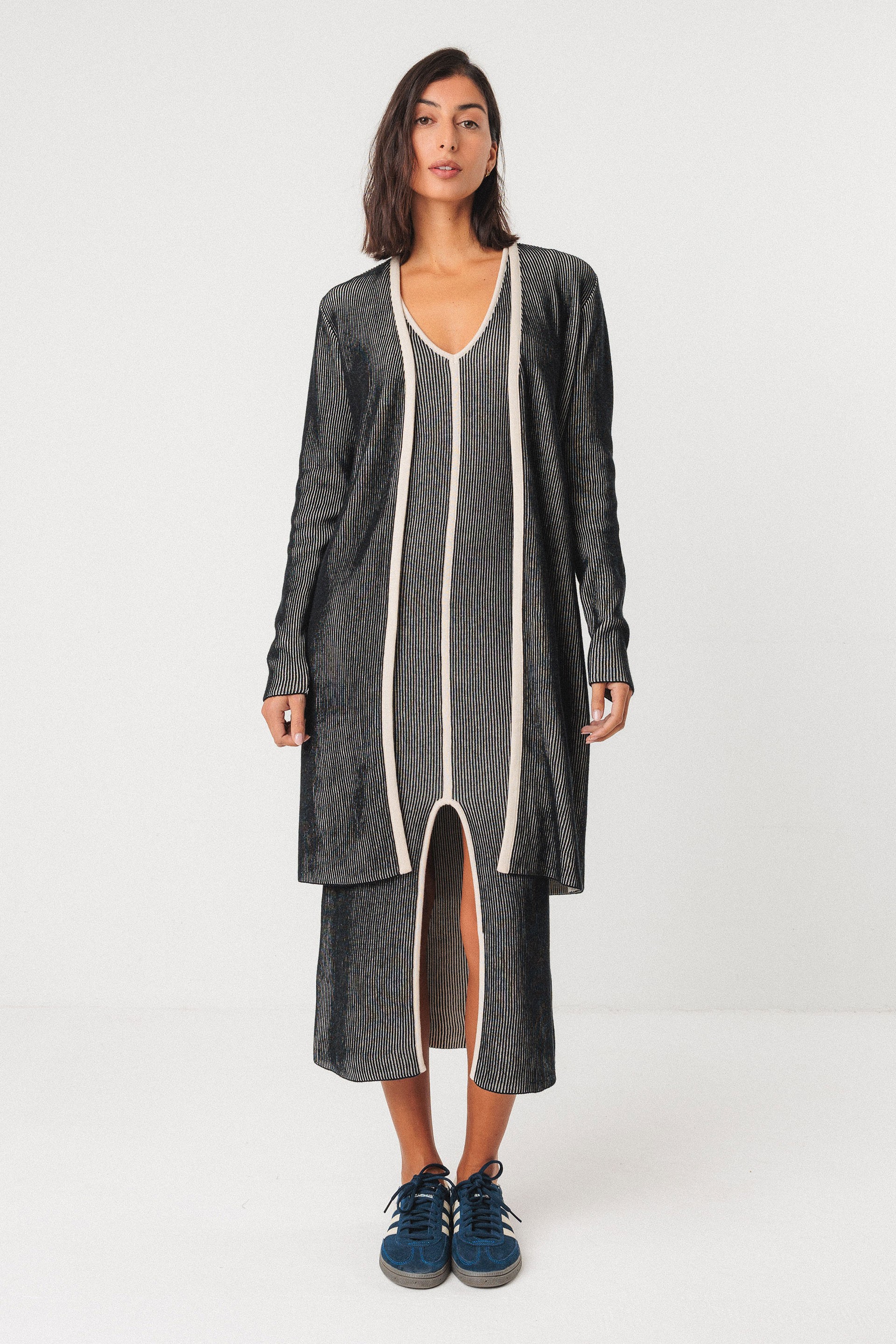 SKFK womens vegan Cardigan Badaia Black