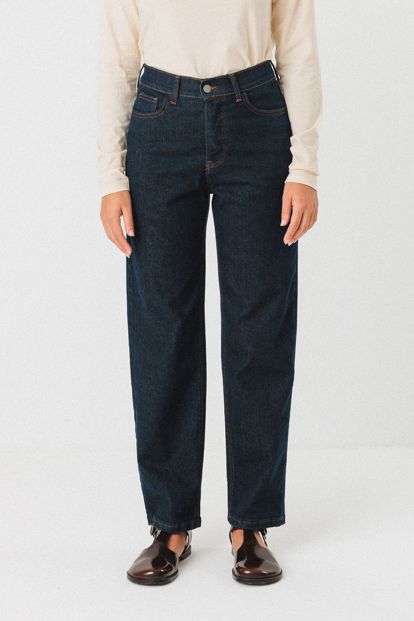 Image of SKFK dames vegan Jeans Ania Blauw