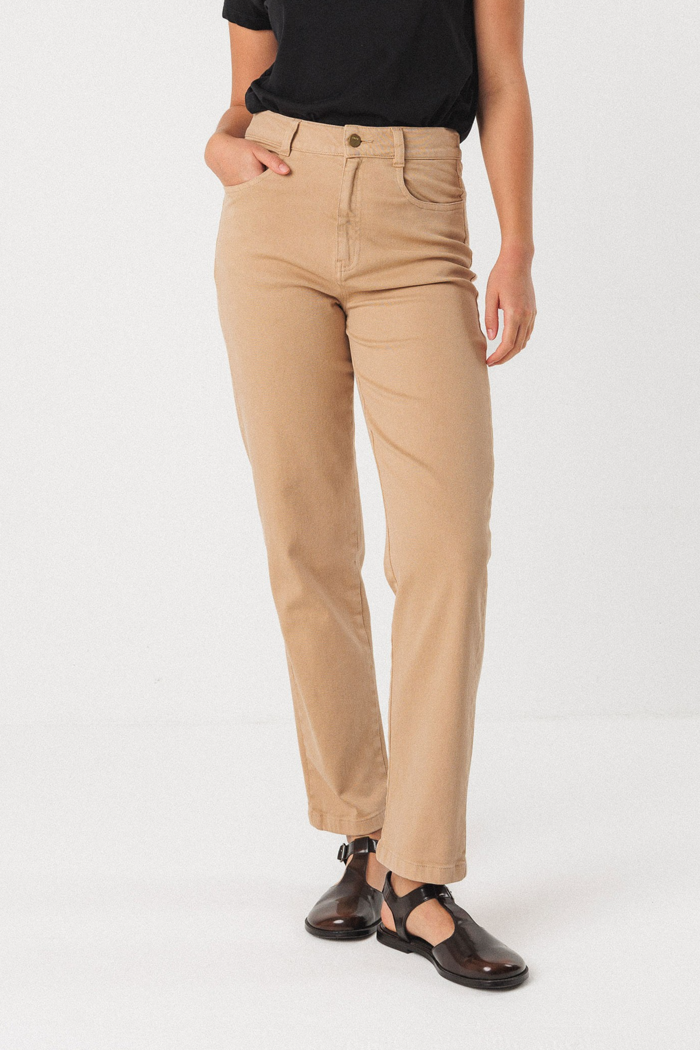 Image of SKFK dames vegan Broek Ibia Beige