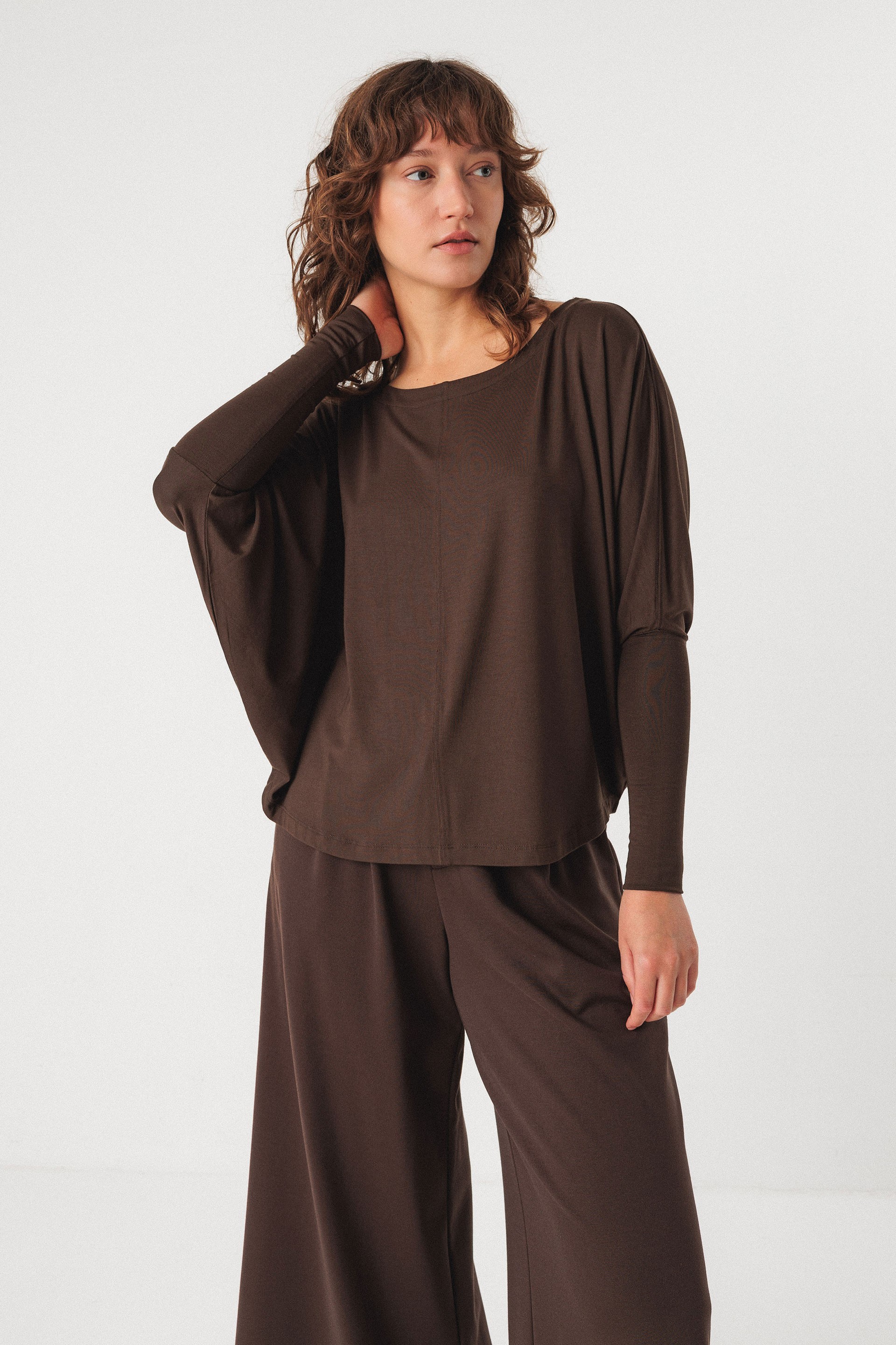 Image of SKFK dames vegan T-Shirt Zur-8 Bruin