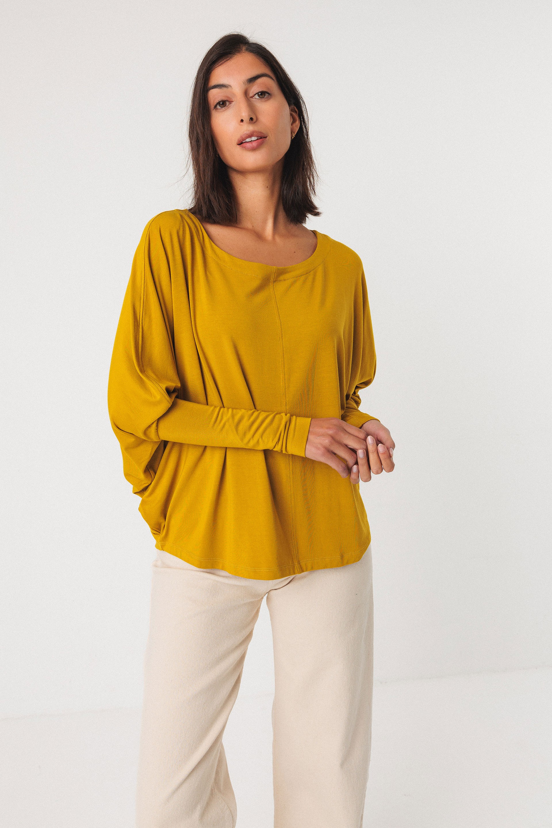 SKFK Damen vegan T-Shirt Zur-8 Gelb