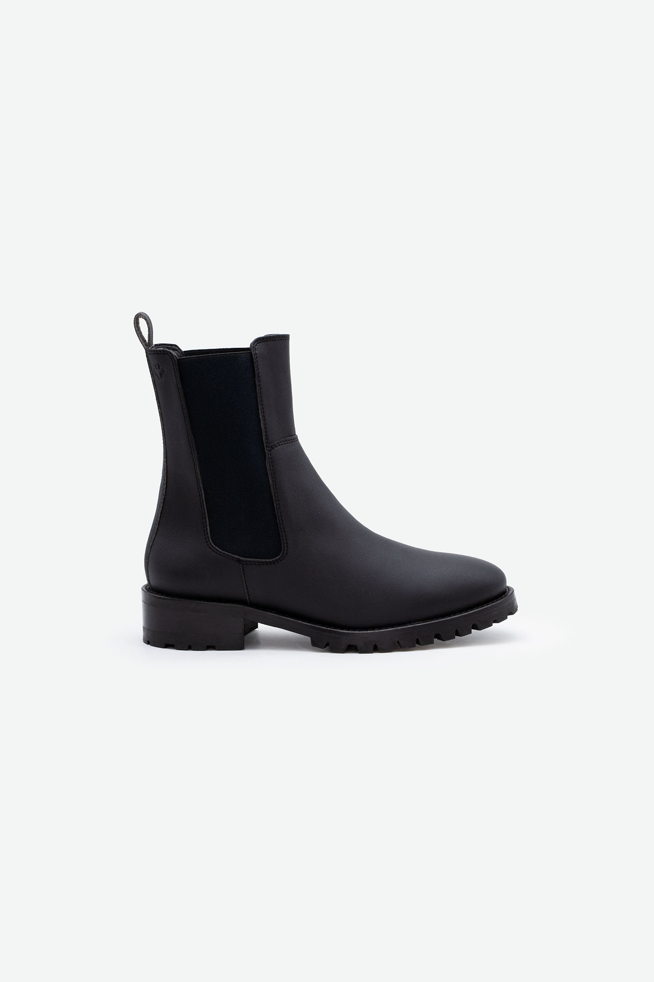 Image of COG dames vegan Chelsea Boots Themis Black Corn
