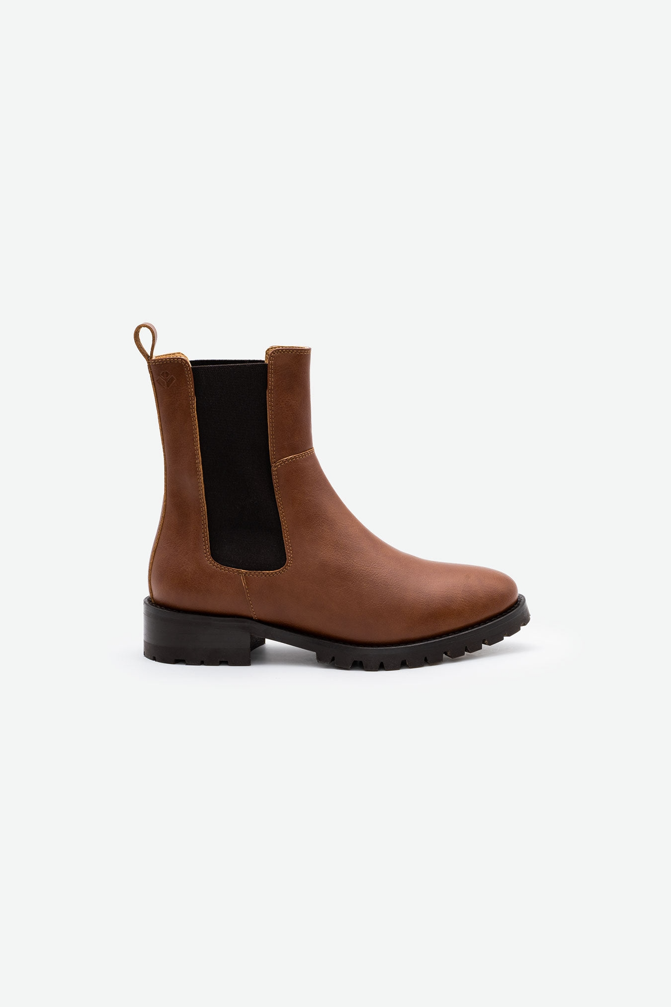 Image of COG dames vegan Chelsea Boots Themis Brown