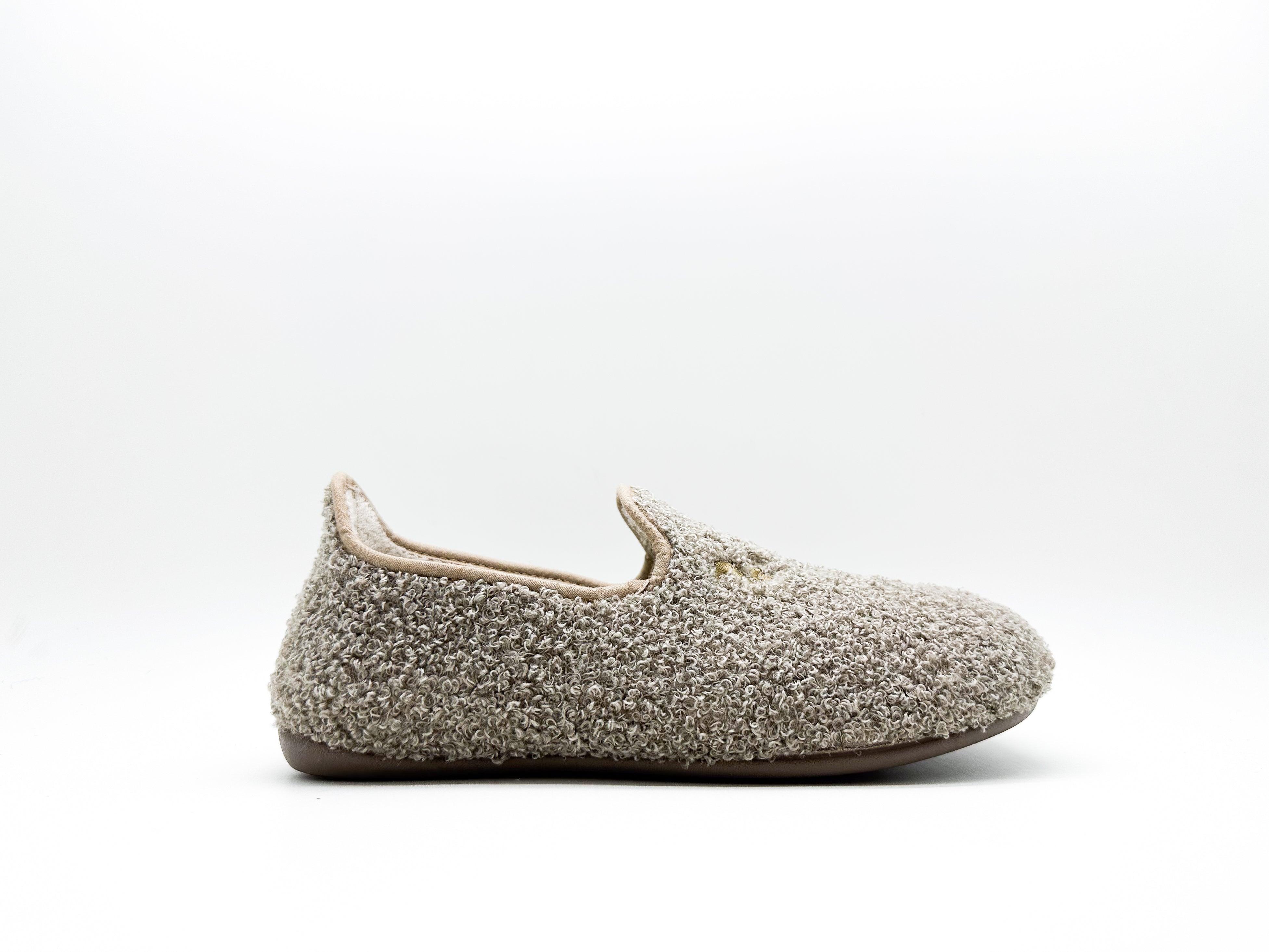 thies womens vegan Slippers Rec Teddy Closed Truffle Brown