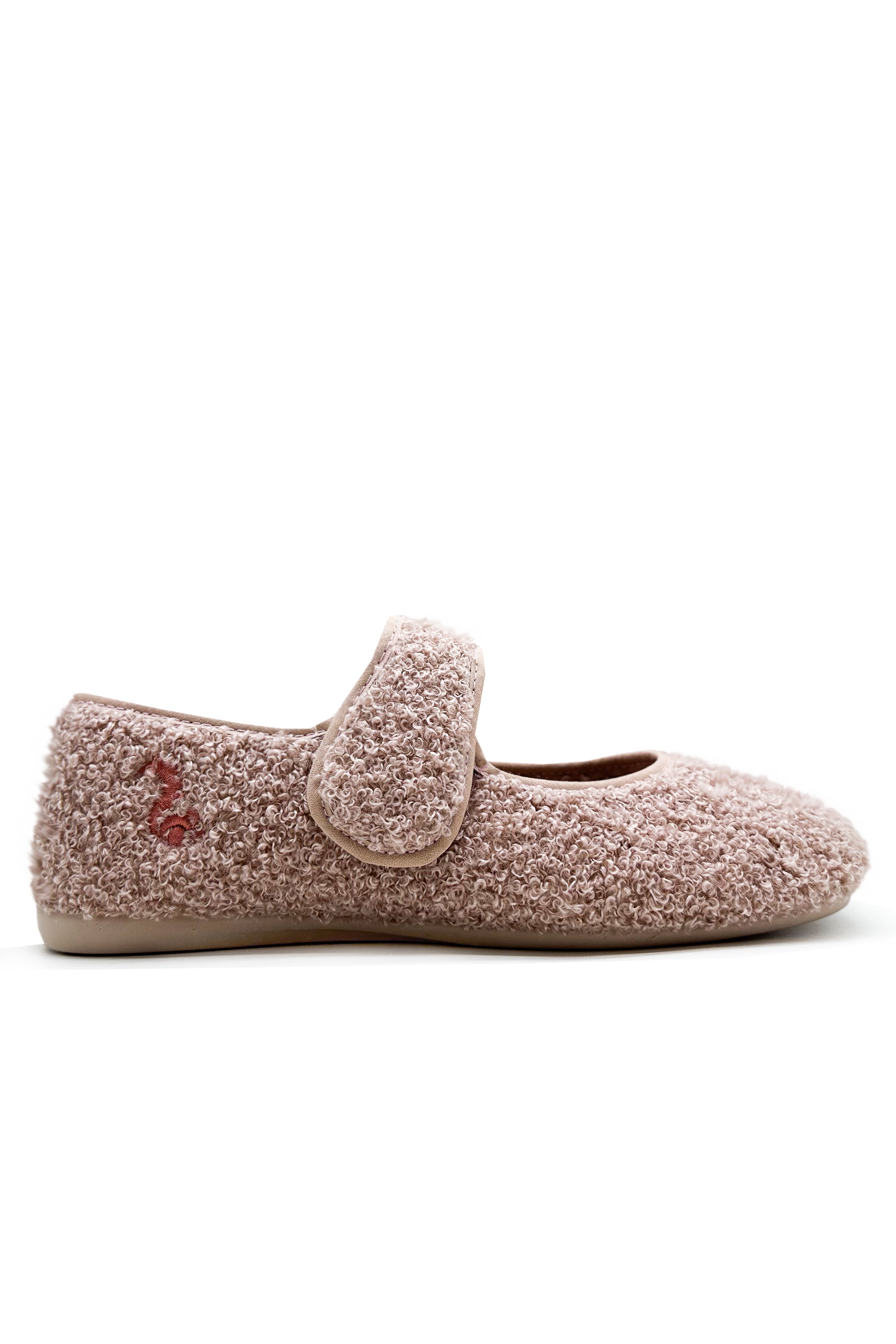 thies womens vegan Slippers Rec Teddy Ballerina Rose Pink
