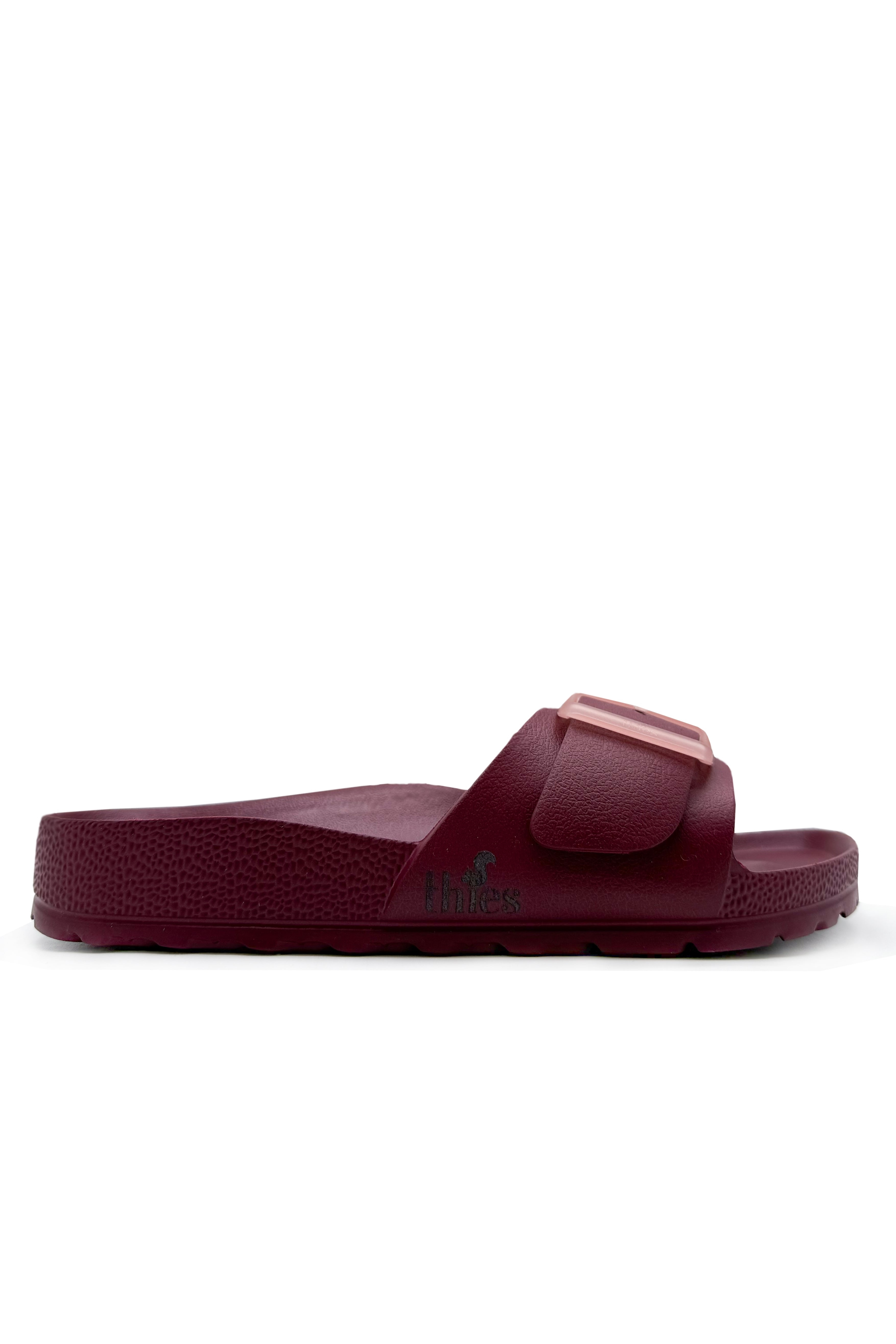 thies womens vegan Sandals Ecofoam Strap Bordeaux Red
