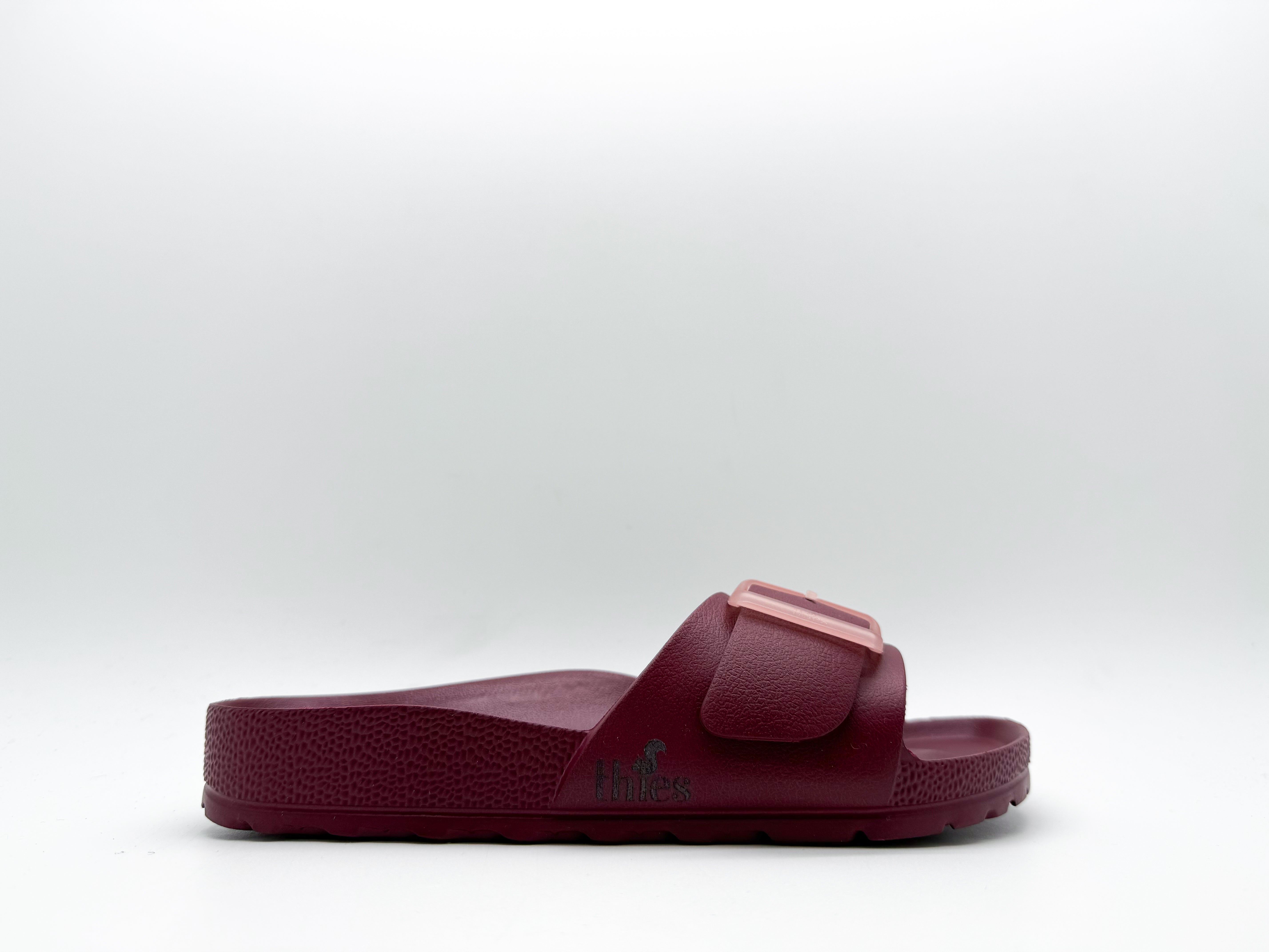 thies womens vegan Sandals Ecofoam Strap Bordeaux Red
