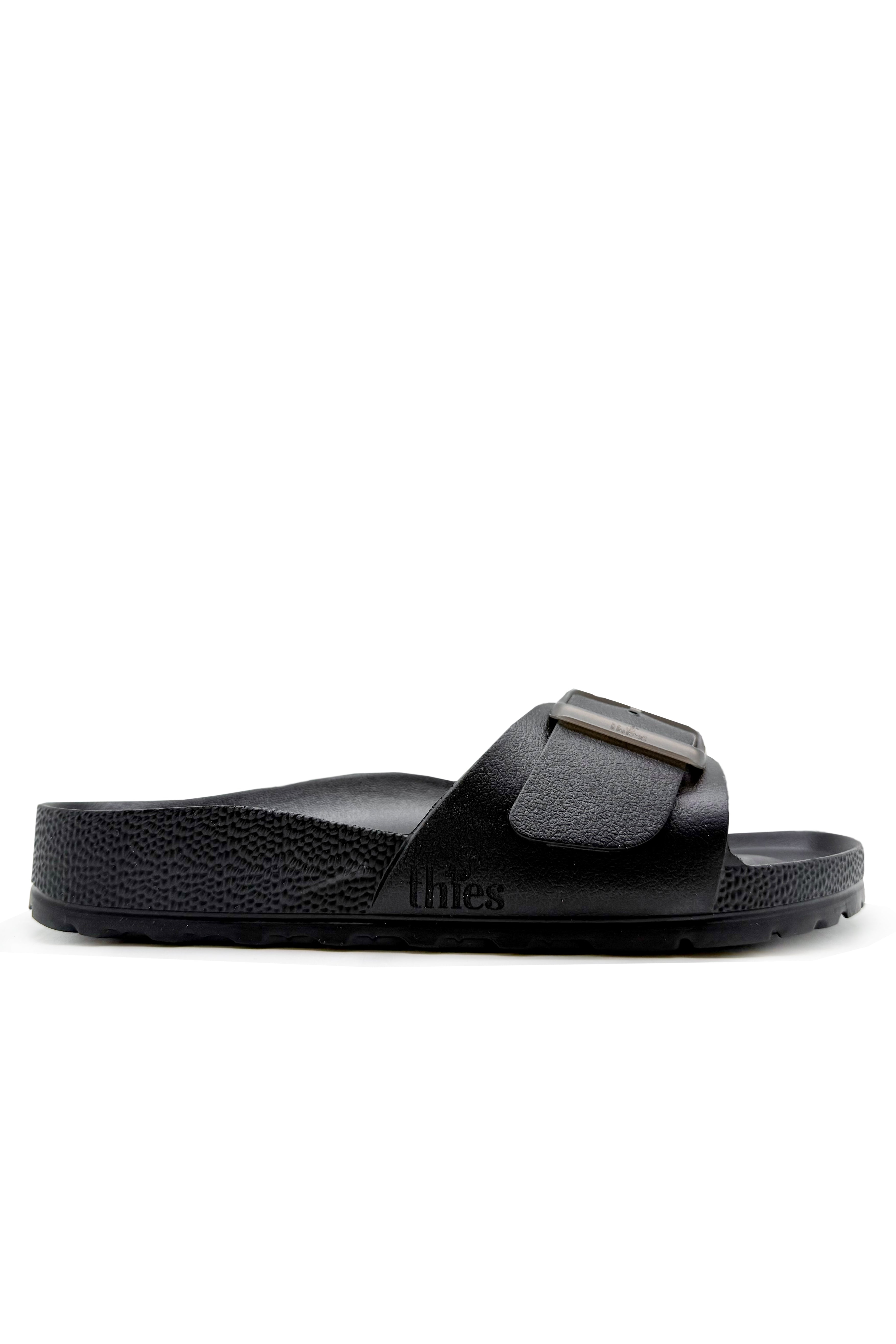 thies womens vegan Sandal Ecofoam Strap Black