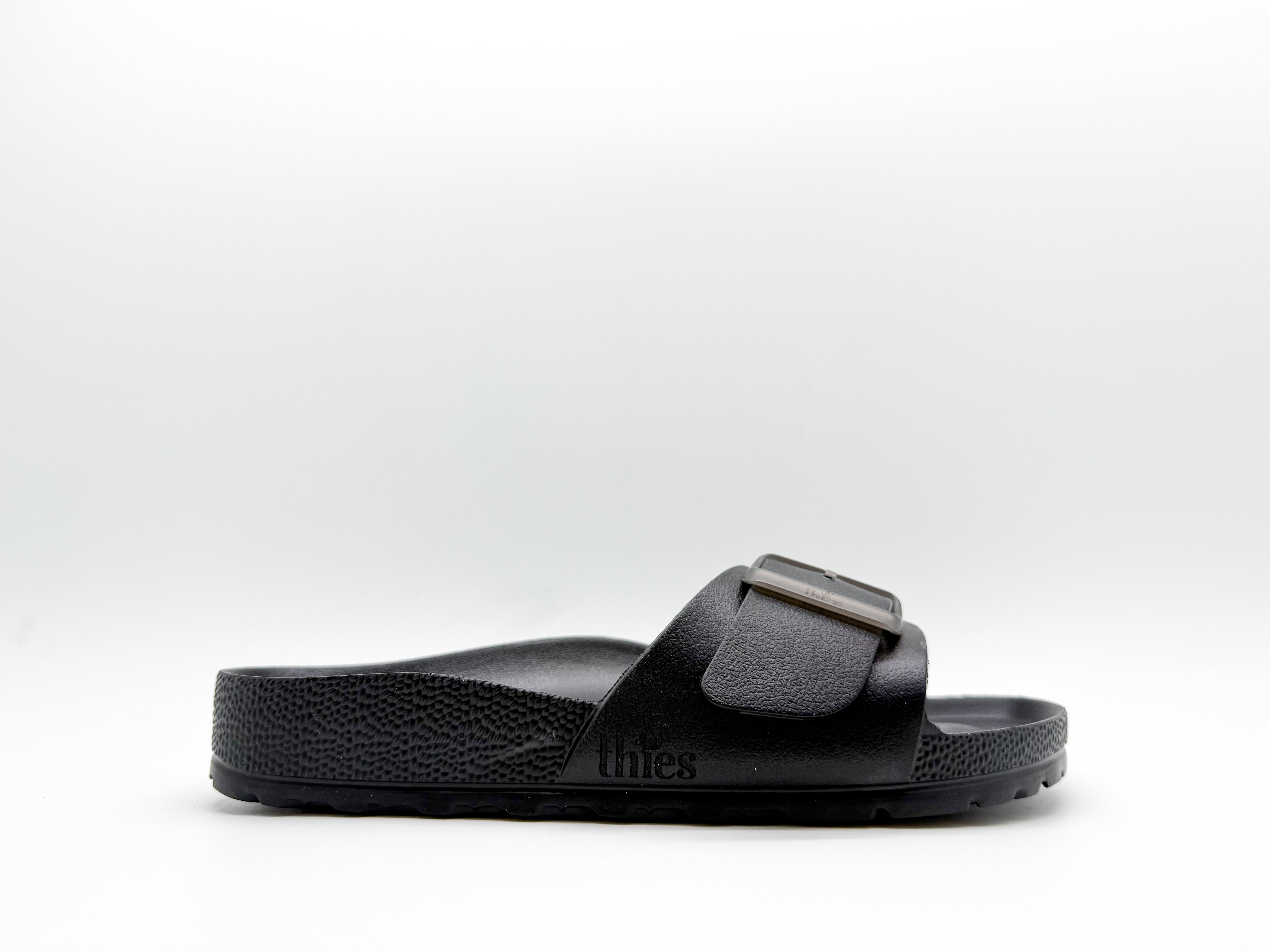 thies womens vegan Sandal Ecofoam Strap Black