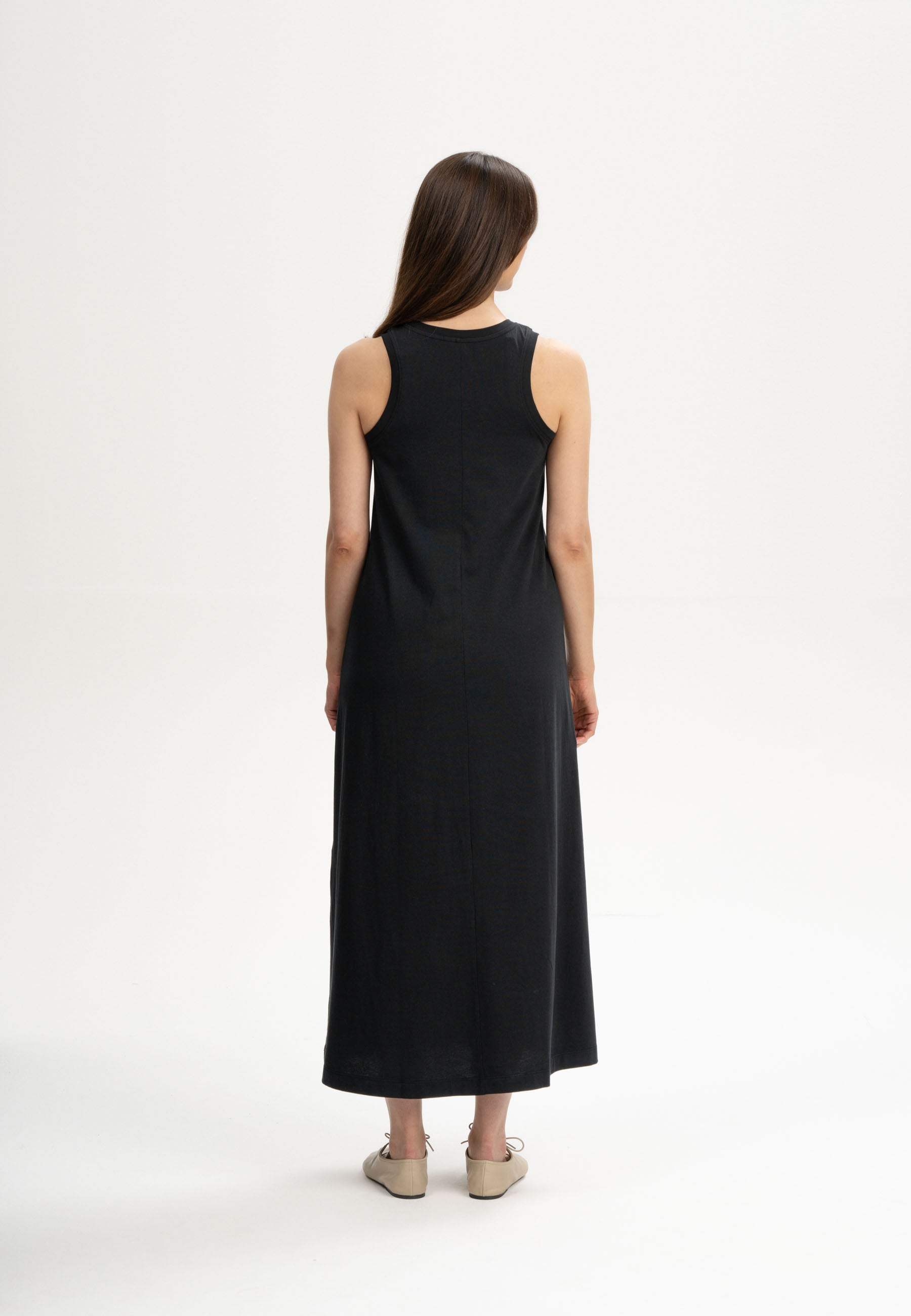 MELA womens vegan Maxi Dress Mahika Black
