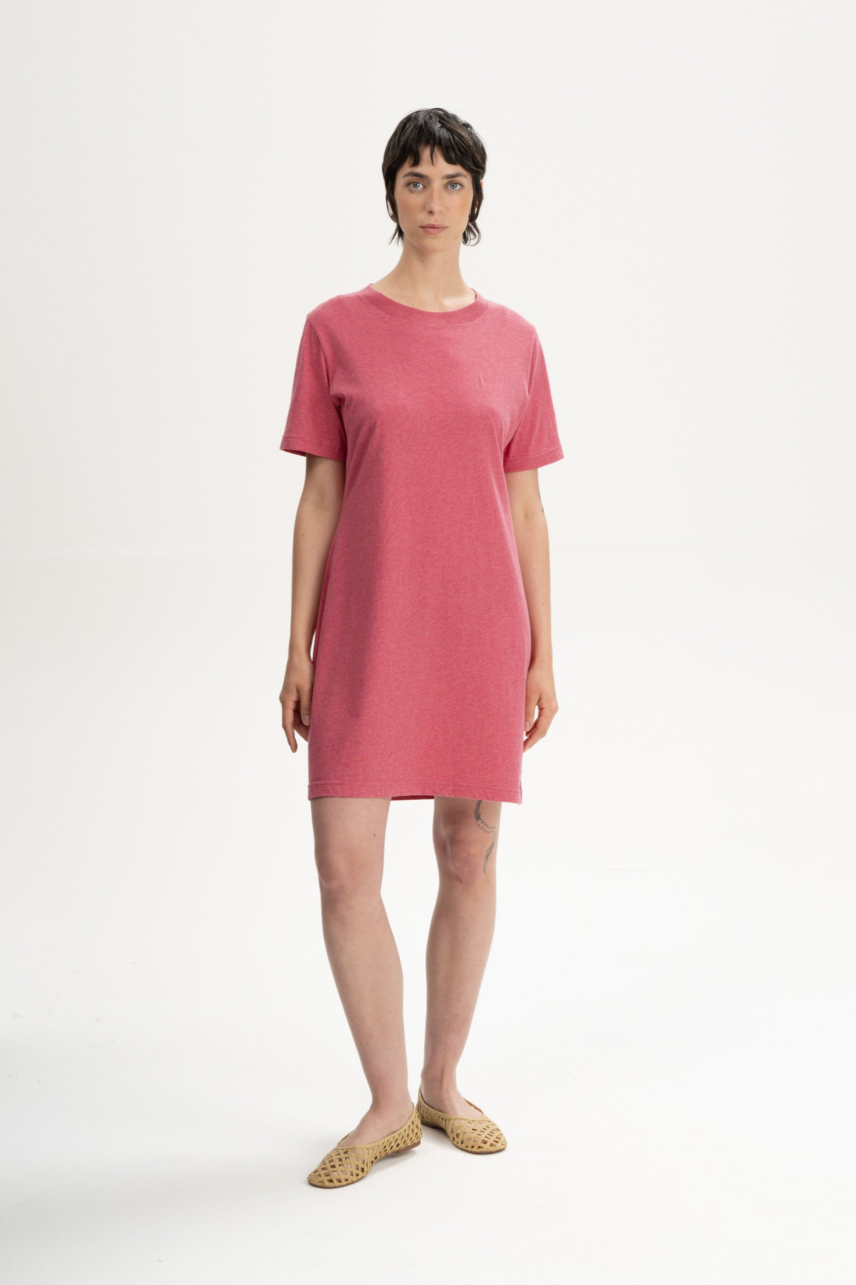 MELA womens vegan T-Shirt Dress Darsha Blossom Melange