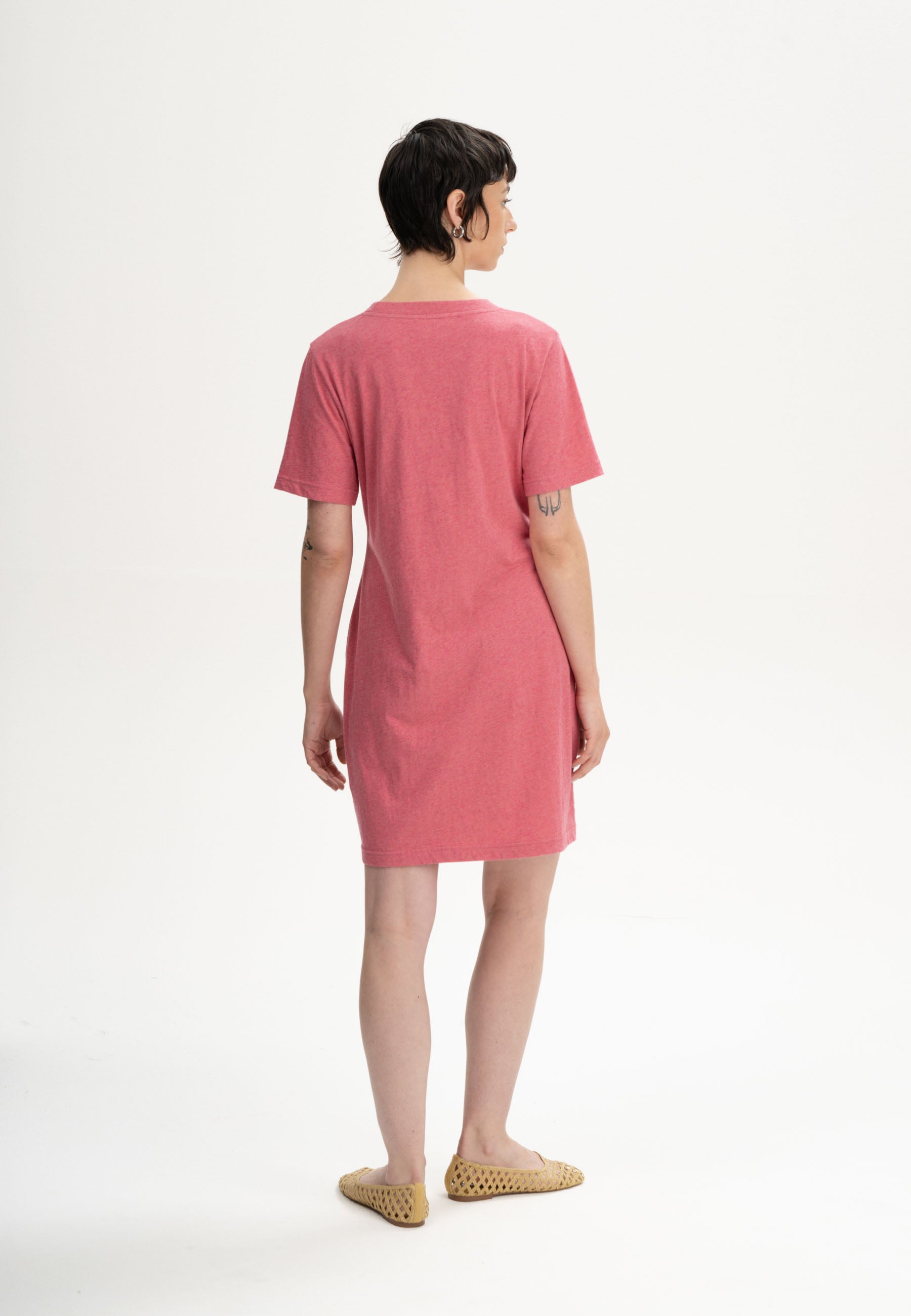 MELA womens vegan T-Shirt Dress Darsha Blossom Melange