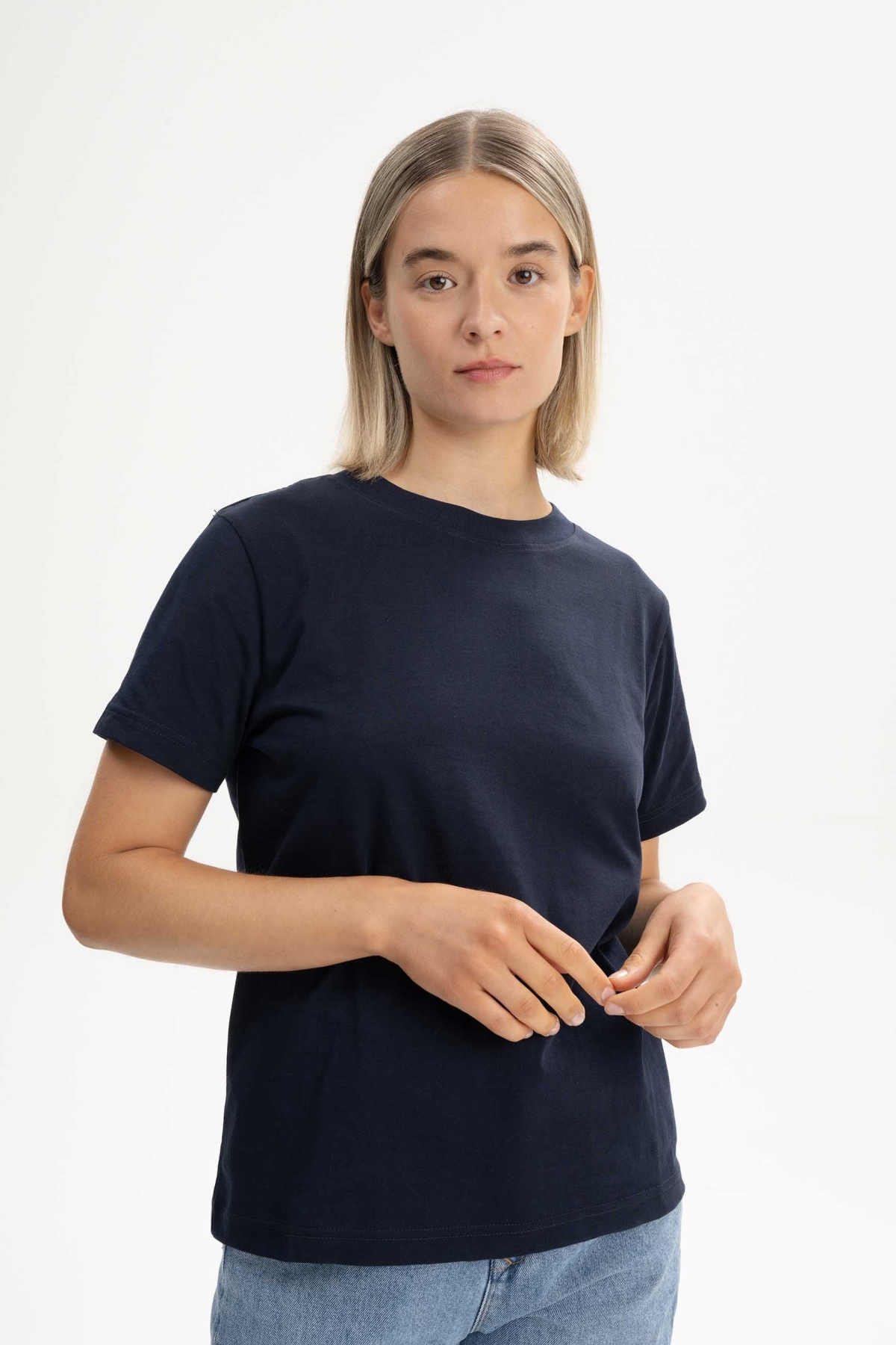 MELA womens vegan T-Shirt Khira Navy
