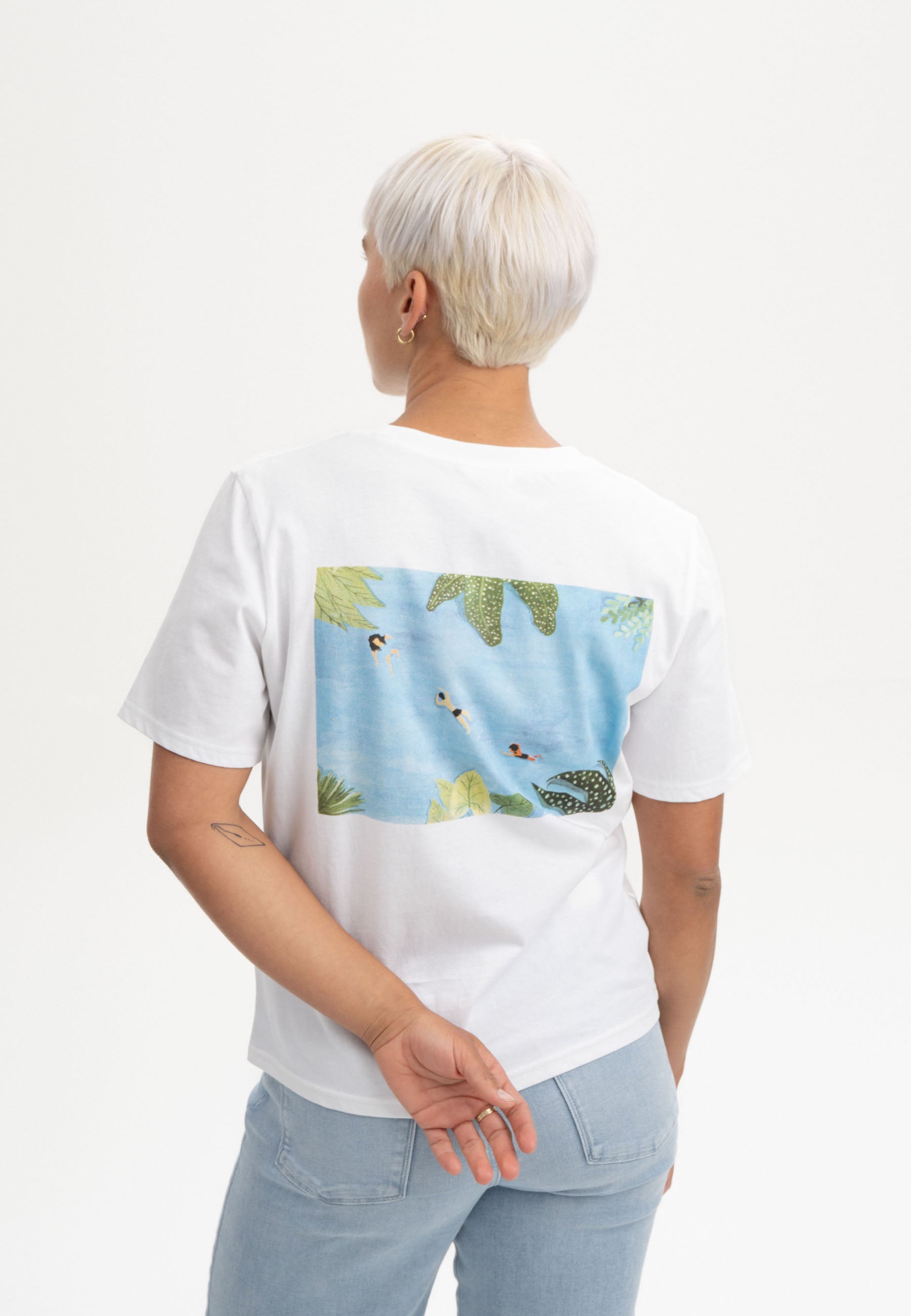 MELA T-Shirt Artist Edition Atelier Mave White Secret Lake